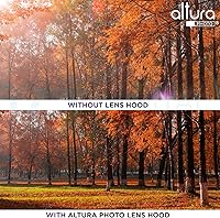 Vista 4 de Altura Photo 58 mm Parasol de objetivo de tulipán para cámaras Canon EOS 77D 80D 90D Rebel T8i T7 T7i T6i T6s T6 SL2 SL3 DSLR con lentes Canon EF-S