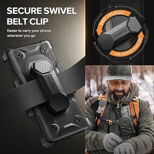 Miniatura 6 de TONGATE Funda para Samsung Galaxy S24 Plus, con protector de pantalla de vidrio templado, protección de cuerpo completo, grado militar, a prueba de