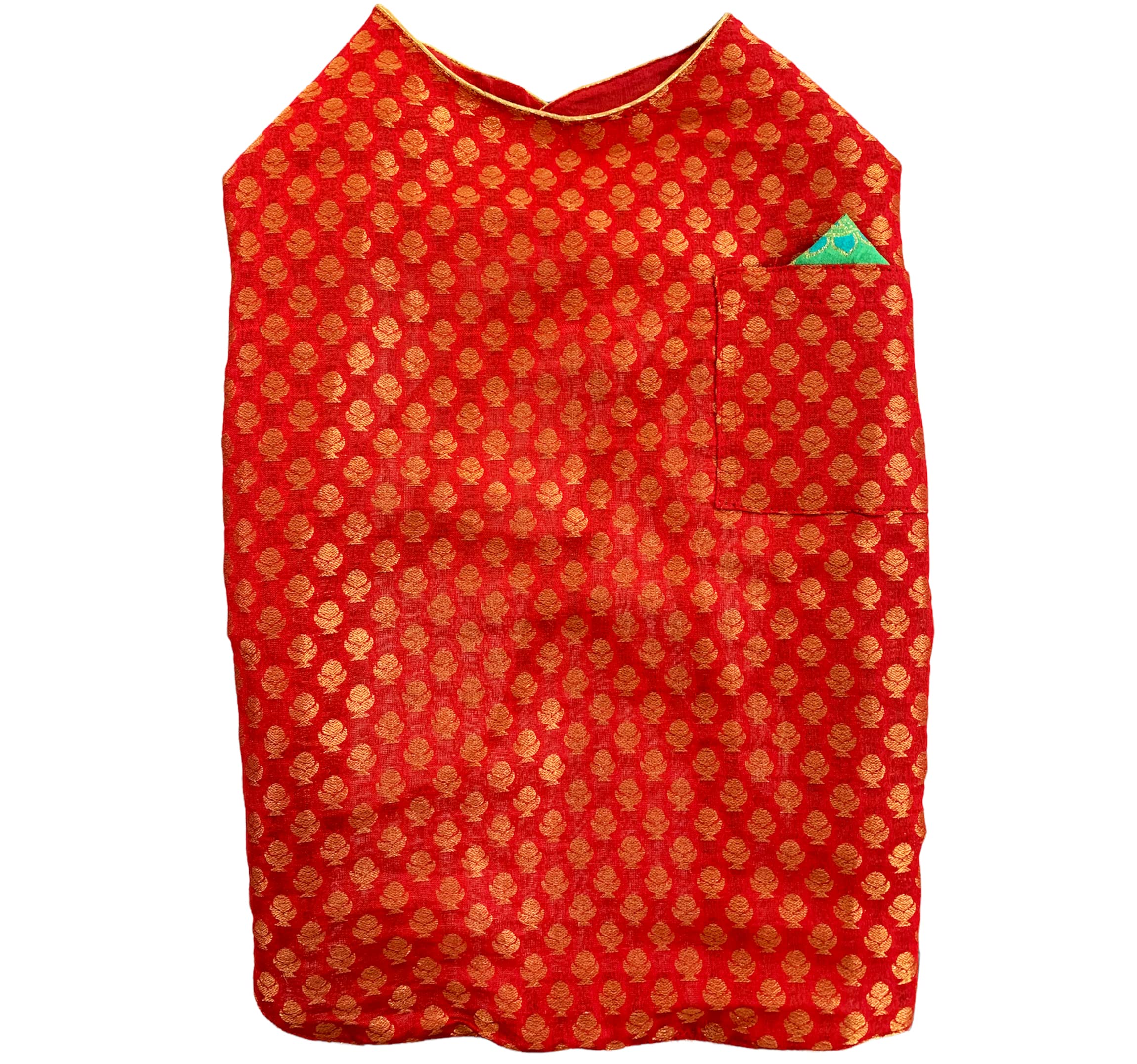 For The Fur Kids Dog Sherwani for Pets, Wedding Dress for Dogs (Red & Green) (Small) (B09WHS34DX) Amazon Price History, Amazon Price Tracker