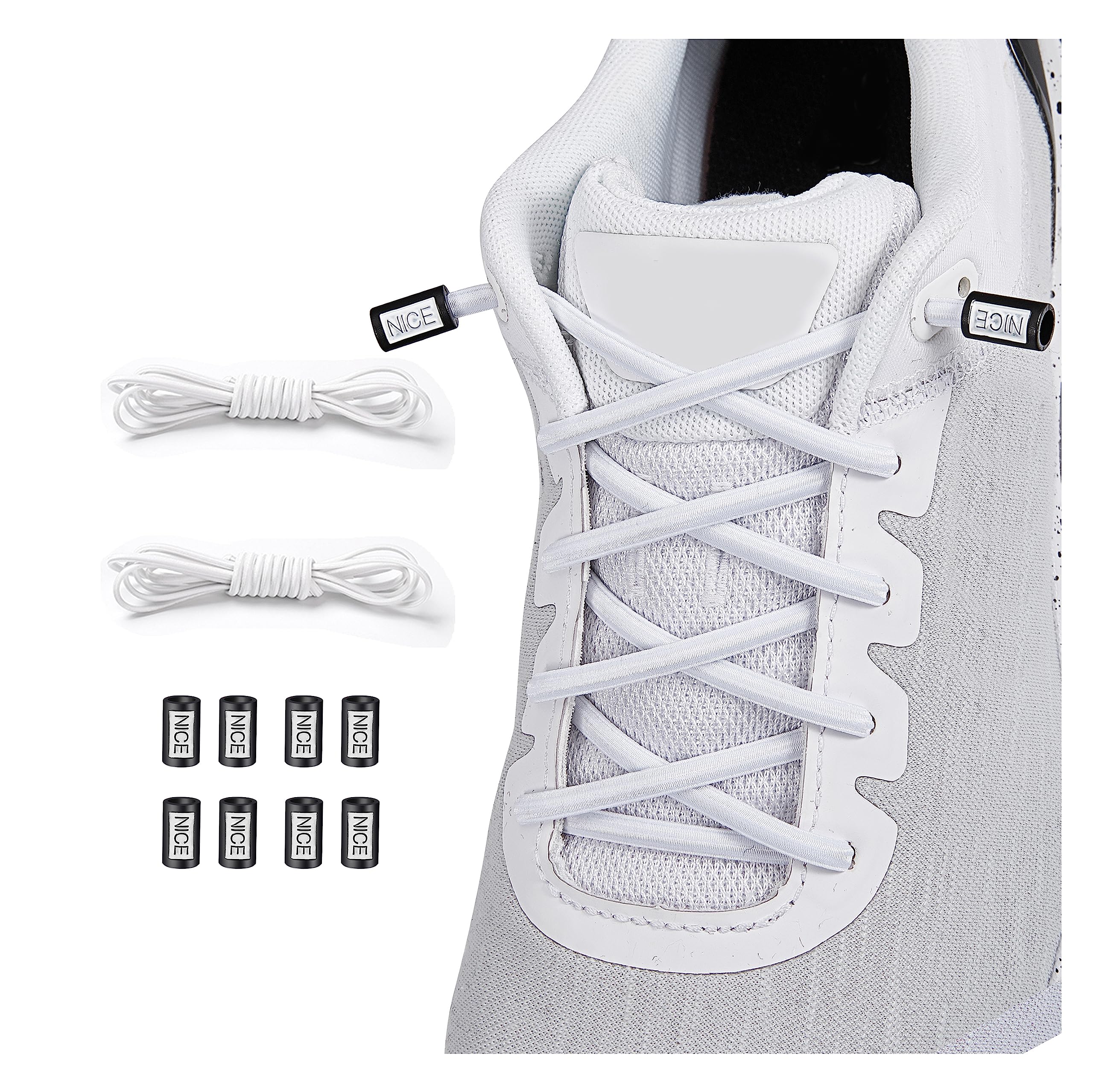 anan5202 Pairs Elastic Shoelaces - Elastic No Tie Shoe Laces For Adults,Kids,Elderly