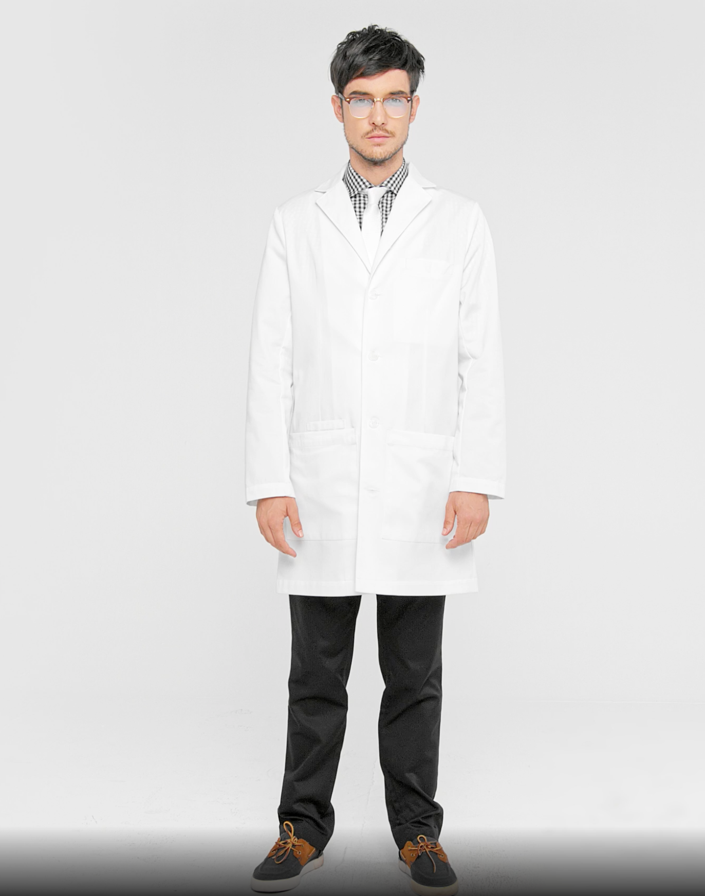 Dr. James Men's Lab Coat, Semi-Tailored Fit, Smartphone and Tablet