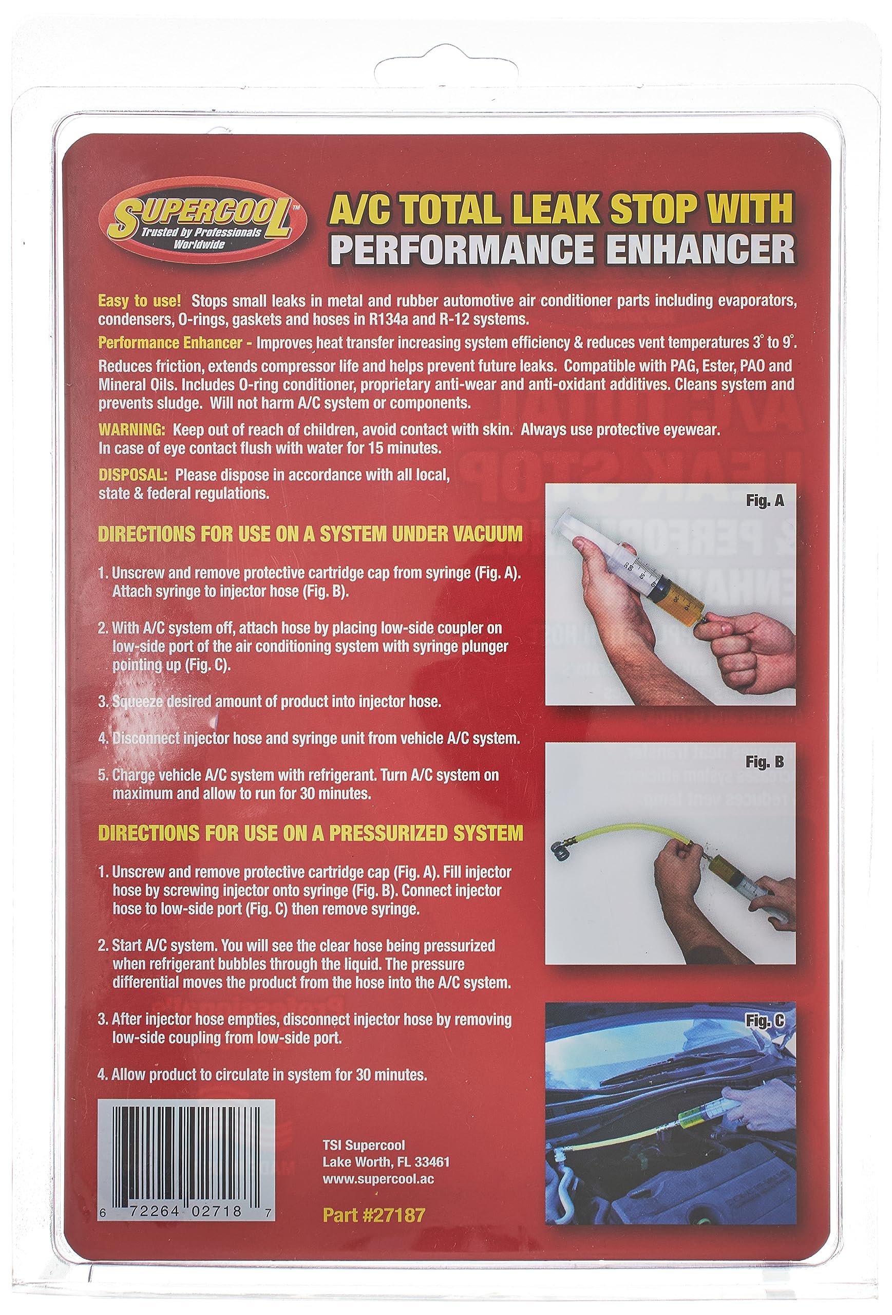 TSI Supercool 27187 Total Leak Stop Syringe with Performance