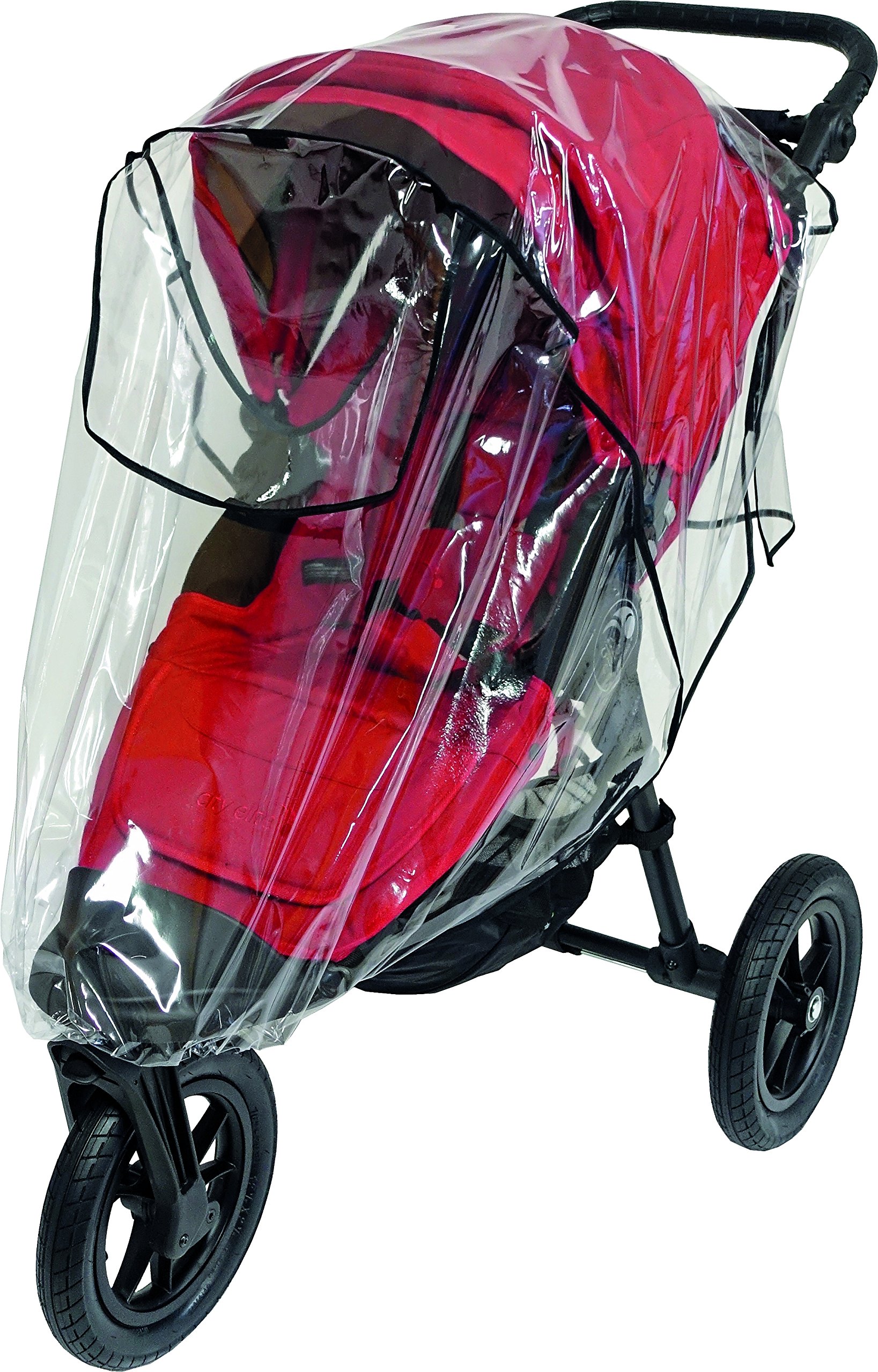 Sunnybaby 10030 Premium-Regenverdeck für XL-Jogger wie Baby Jogger City Elite, tfk Adventure und viele andere mehr, transparent - Qualität: MADE IN GERMANY