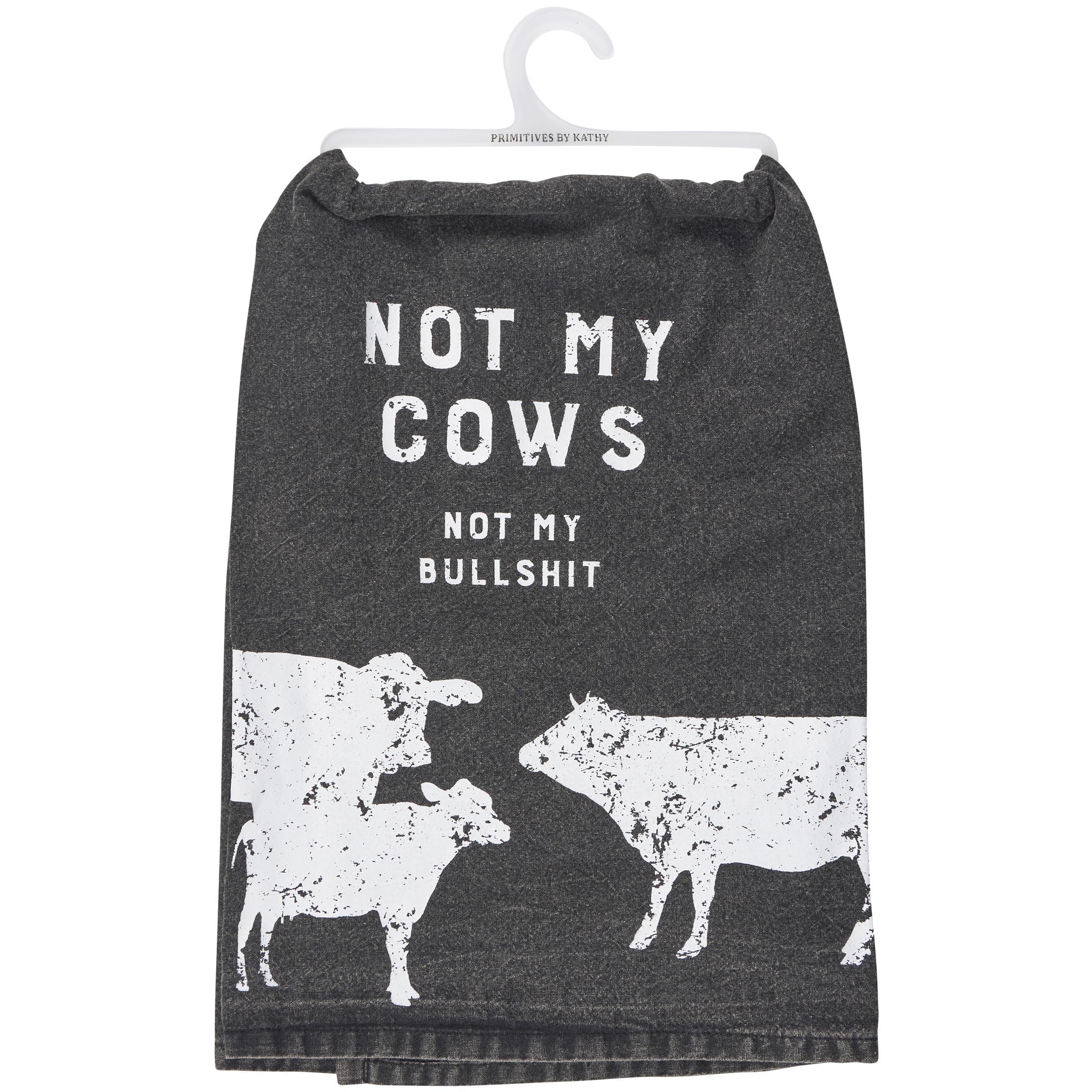 Serviette de cuisine Not My Cows Primitives by Kathy pour éliminer les traces sur la vaisselle