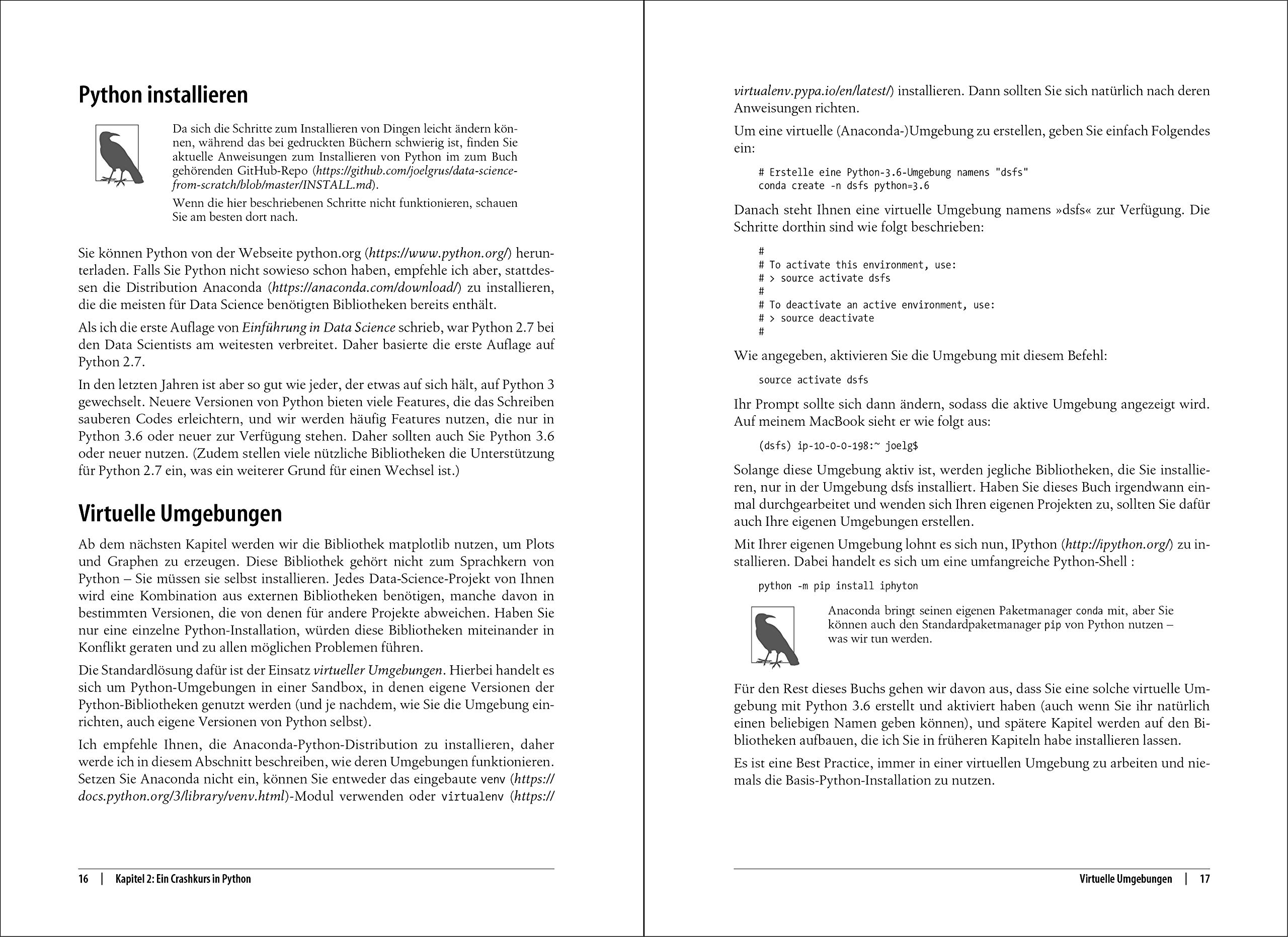 Einführung in Data Science: Grundprinzipien der Datenanalyse mit Python (Animals)