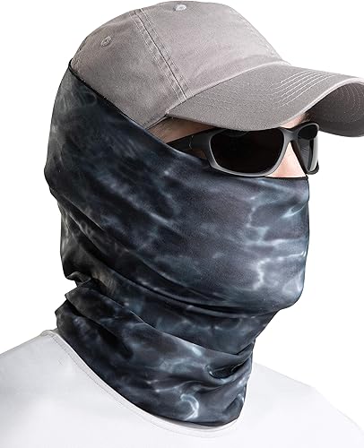 Aqua Design Máscaras de caza de pesca Polaina de cuello Hombres y Jóvenes UPF 50+ Máscara solar Protección Máscara de camuflaje Pasamontañas Bandana