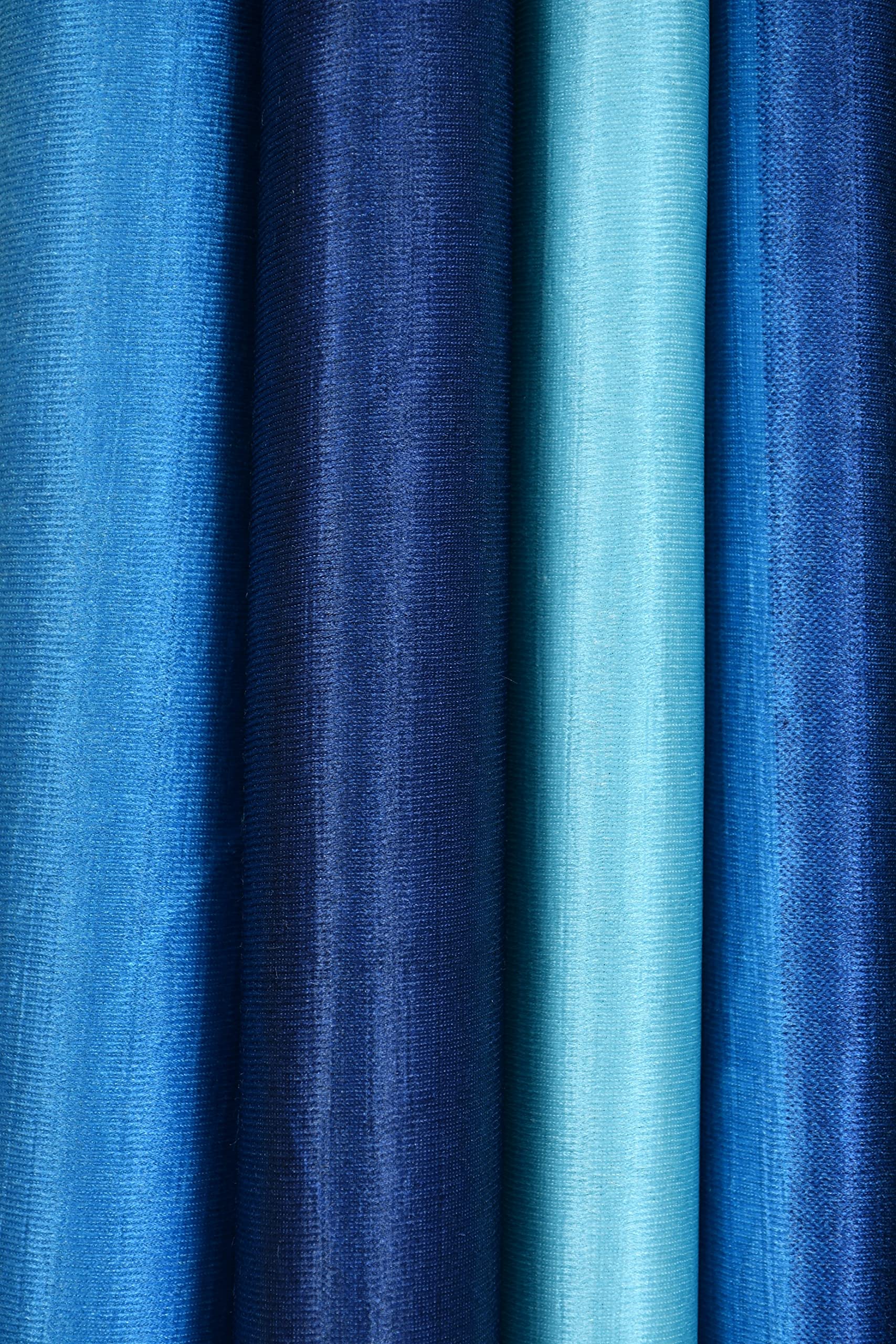 Blue Shaded Curtains - 6 Feet Pack -3