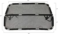 Vista 2 de Bushwhacker Deluxe Dog Barrier 56" Wide for Trucks, Large SUVs, Full-Sized Sedans – Backseat Divider, Mesh Net Screen Shield for Cargo Area Behind