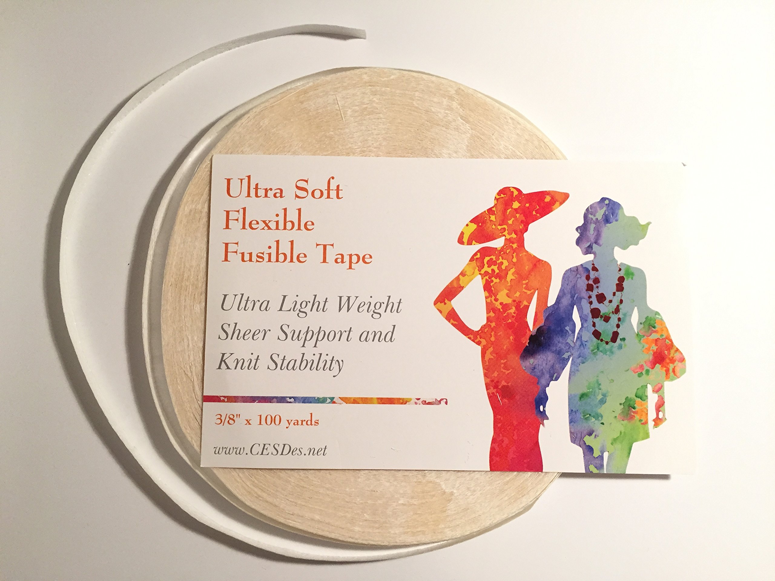 Buy 100 yds 3/8" Fusible Tape Ultra Soft Paper Backed  Hem Tape