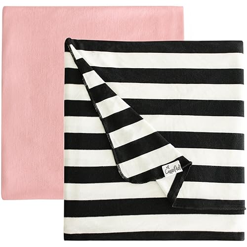 Copper Pearl Manta para envolver al bebé, manta de punto de primera calidad, manta grande y suave y elástica para bebés, niños y niñas, mantas para