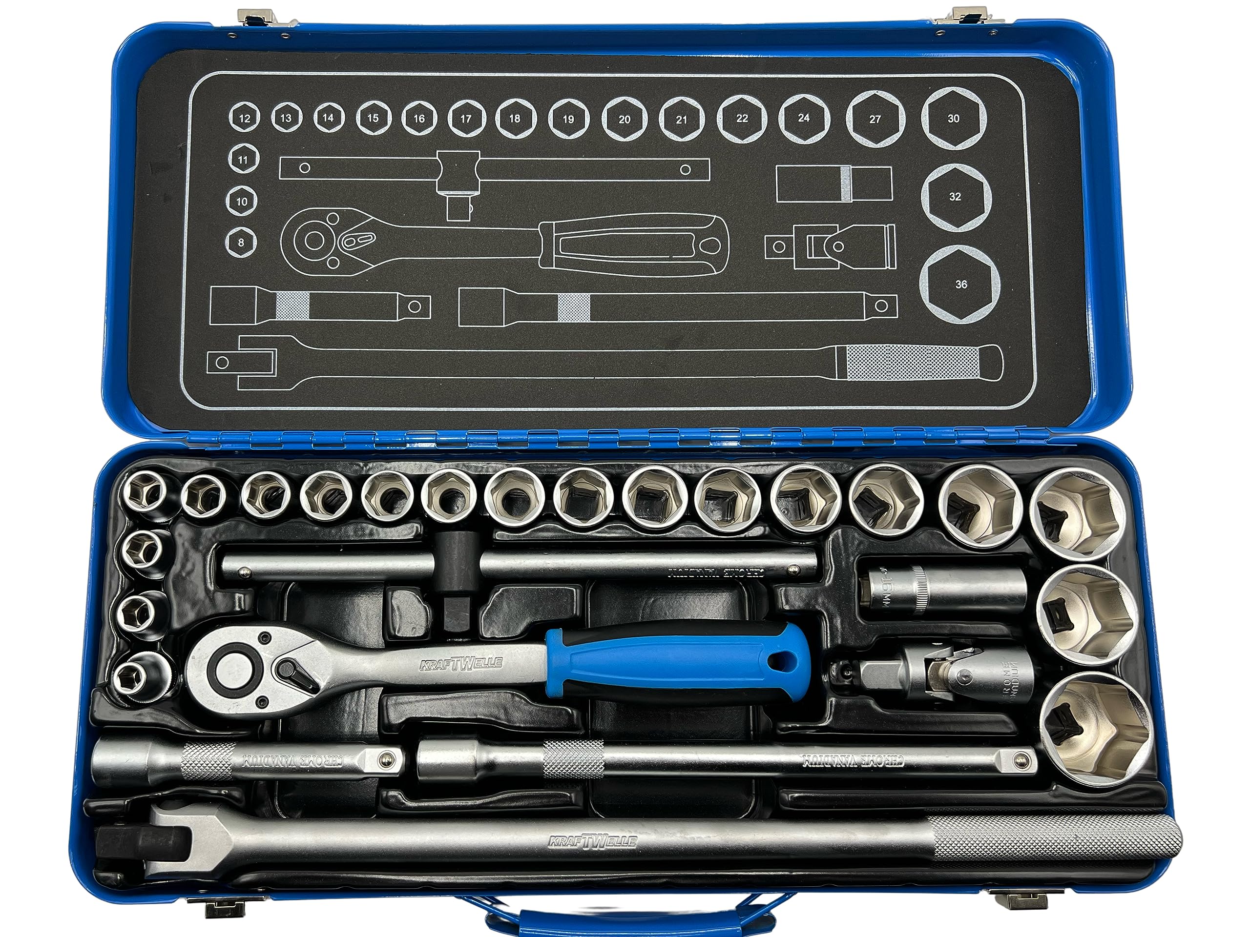 Set Chiavi A Bussola CCLIFE 187 Pezzi - Cr-V Con Cricchetto 72 Denti Per Auto - Foto 8