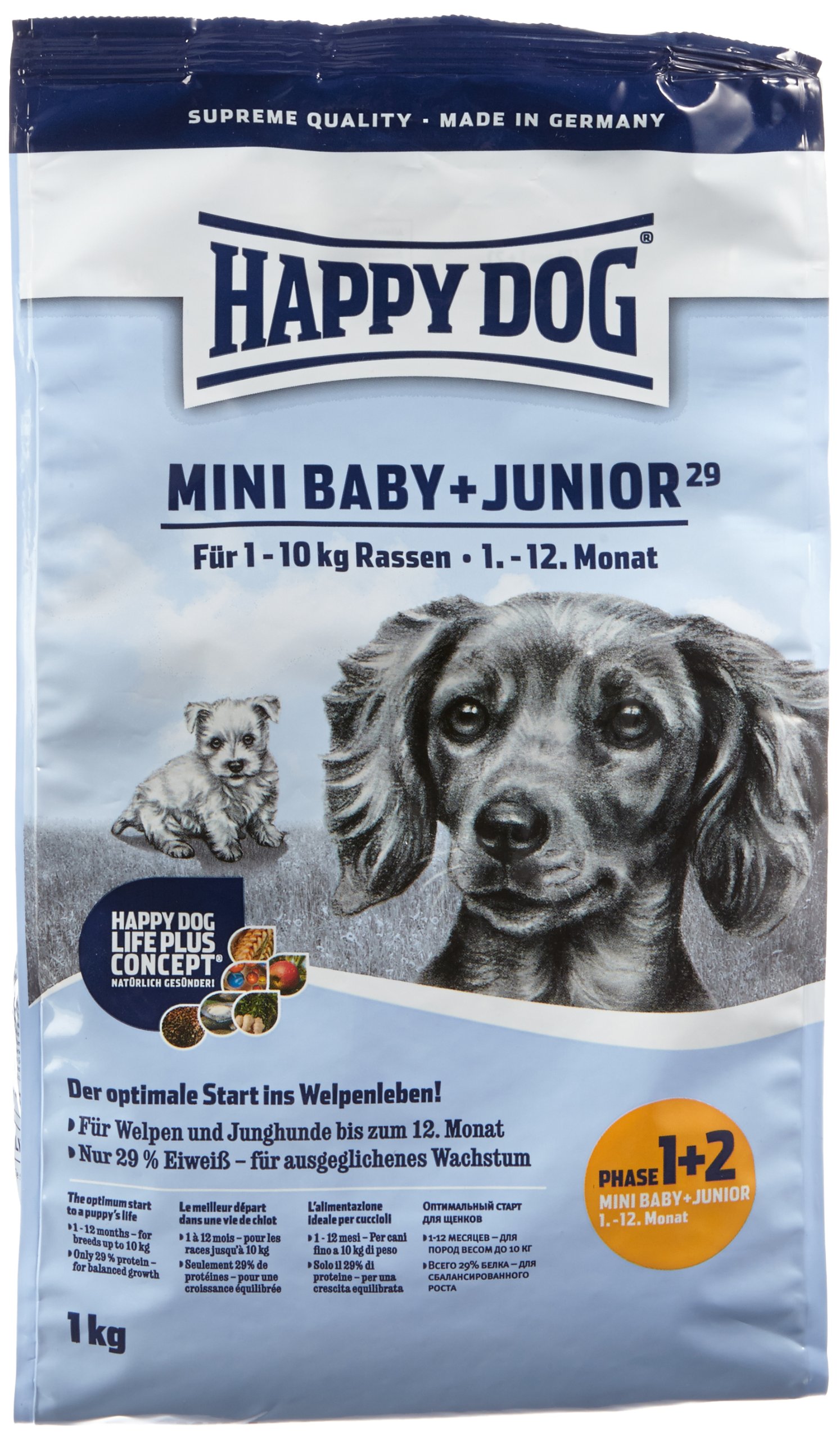 Happy DogMini Baby & Junior Dog Dry Food 1 Kg