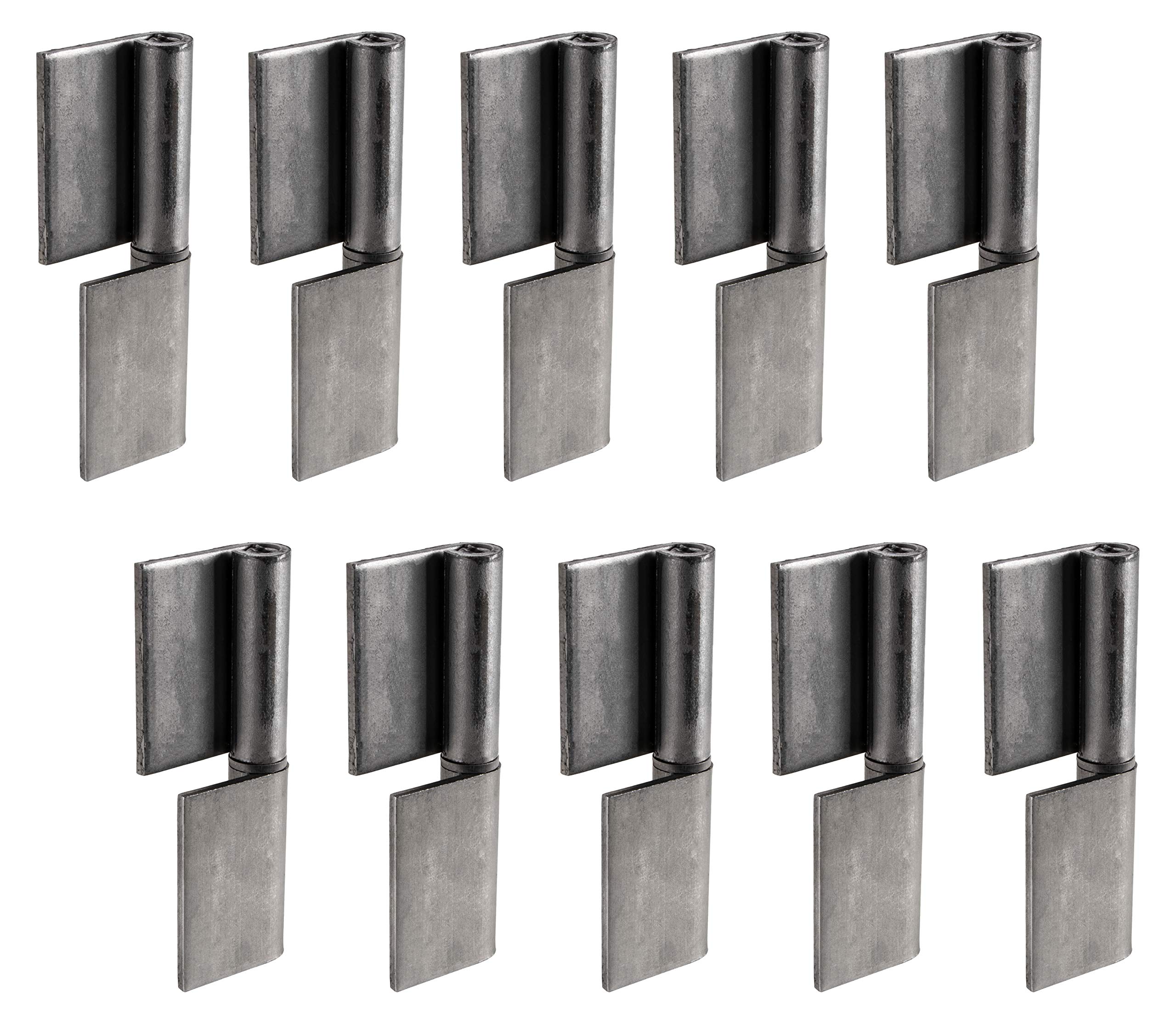 Gedotec Heavy Duty ijzeren scharnier 80 mm, onafgewerkt, voor metalen