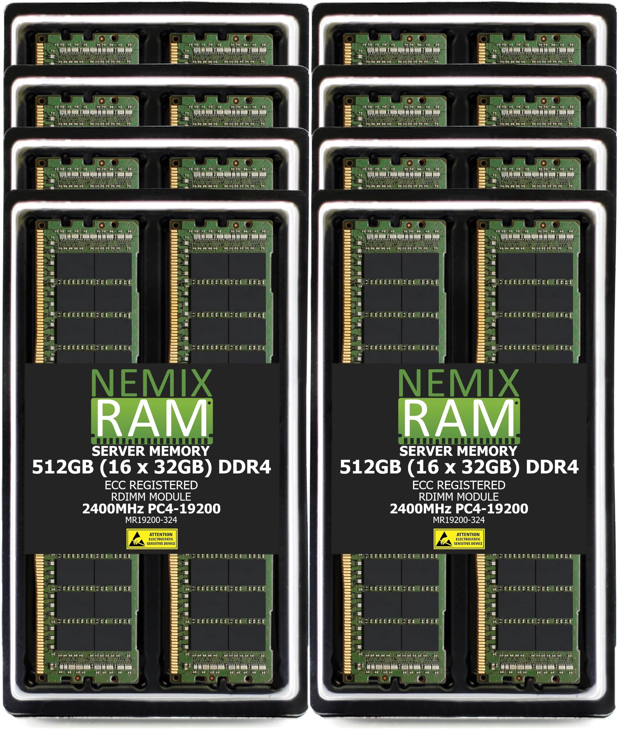 16X32GB DDR4-2400 ECC RDIMM Compatible with Intel S2600WT