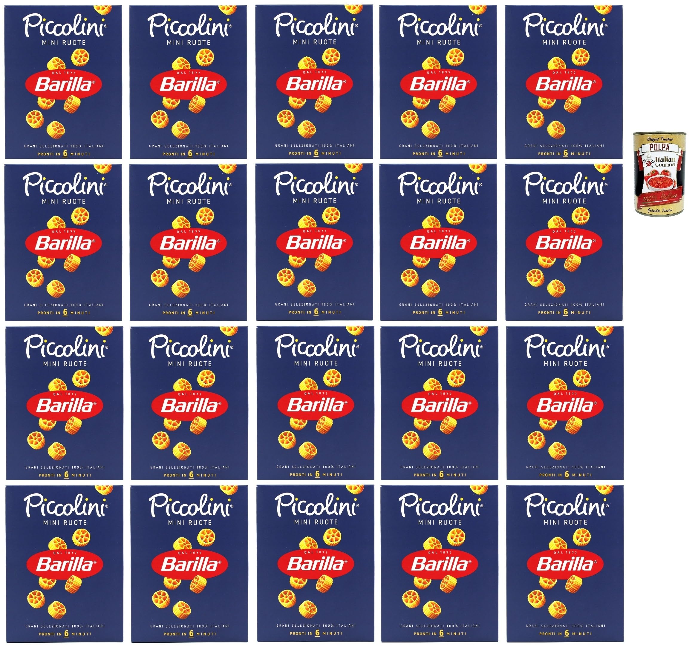 Italian Gourmet Piccolini Mini Ruote Pasta Kinder Nudeln 20 x 500g