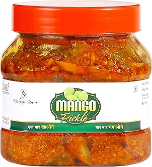 Self Signature Homemade Mango Pickle, आम का अचार, घर घर मे (Mango, 500 gm)