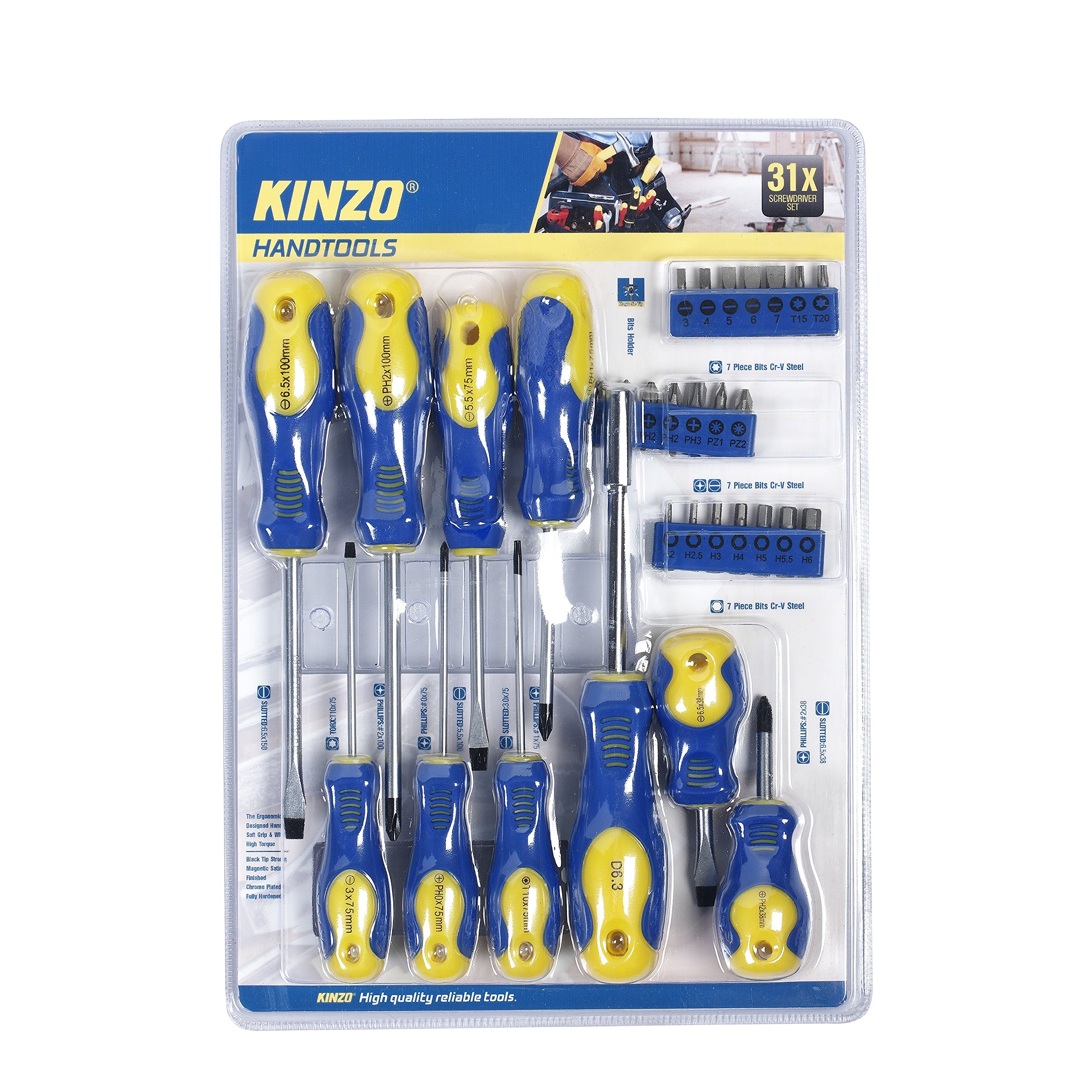 Kinzo Screwdriver Set (31 Pieces) - 1 871125293533