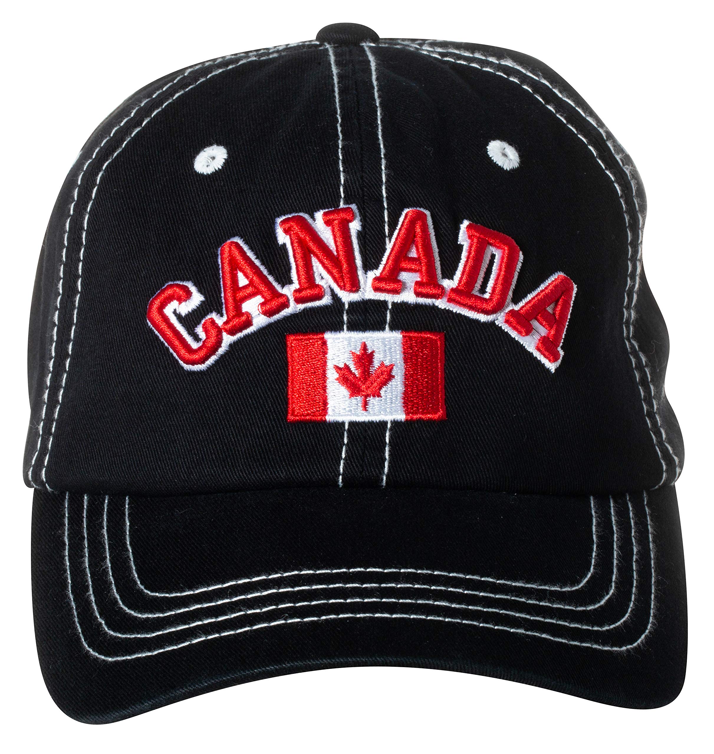 Artisan OwlCanada Maple Leaf National Canadian Pride Hat - 100% Acrylic Embroidered Cap