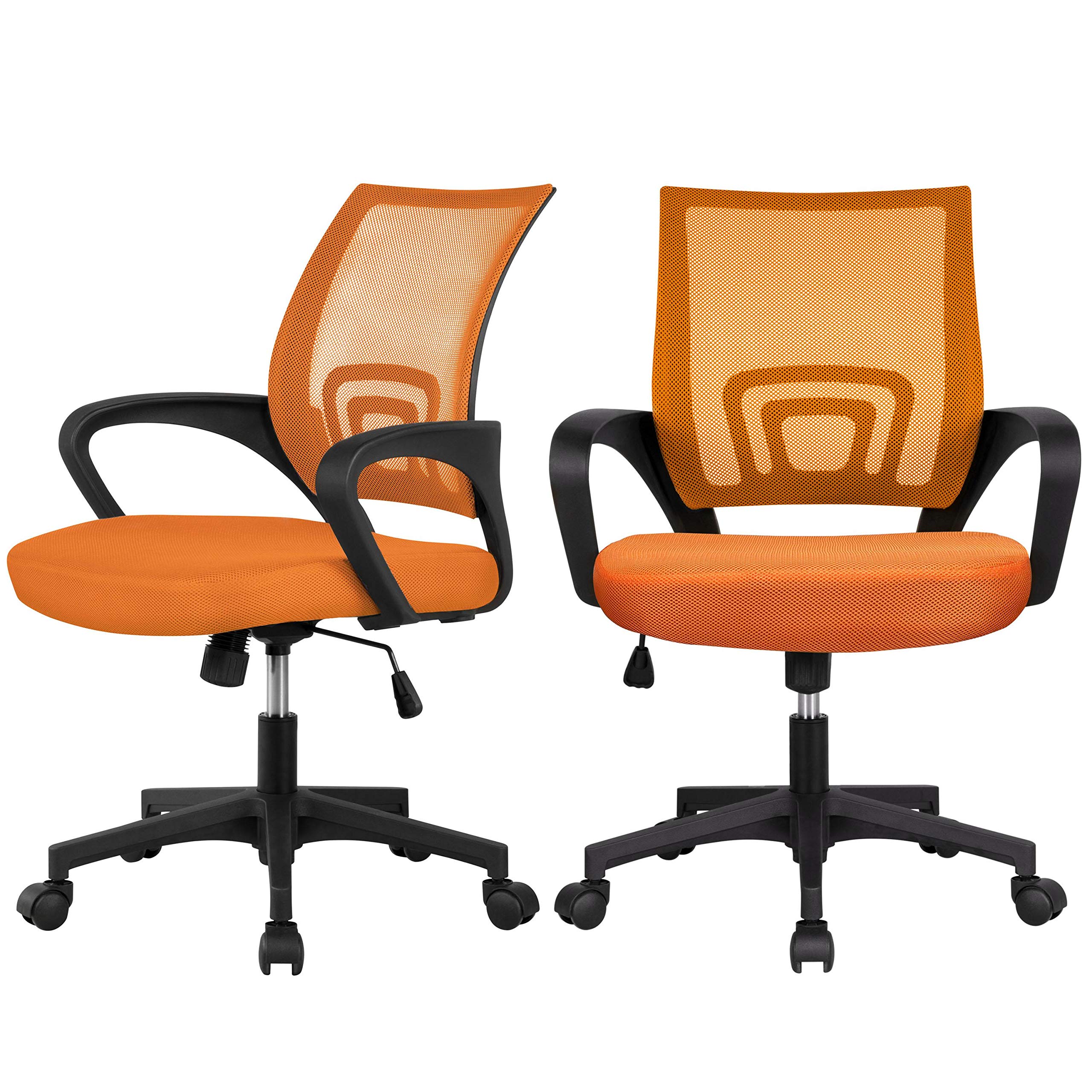 Buy Yaheetech 2 Pack Mesh Office Desk Chairs, Mid Back Ergonomic Executive Chair, Swivel Chair