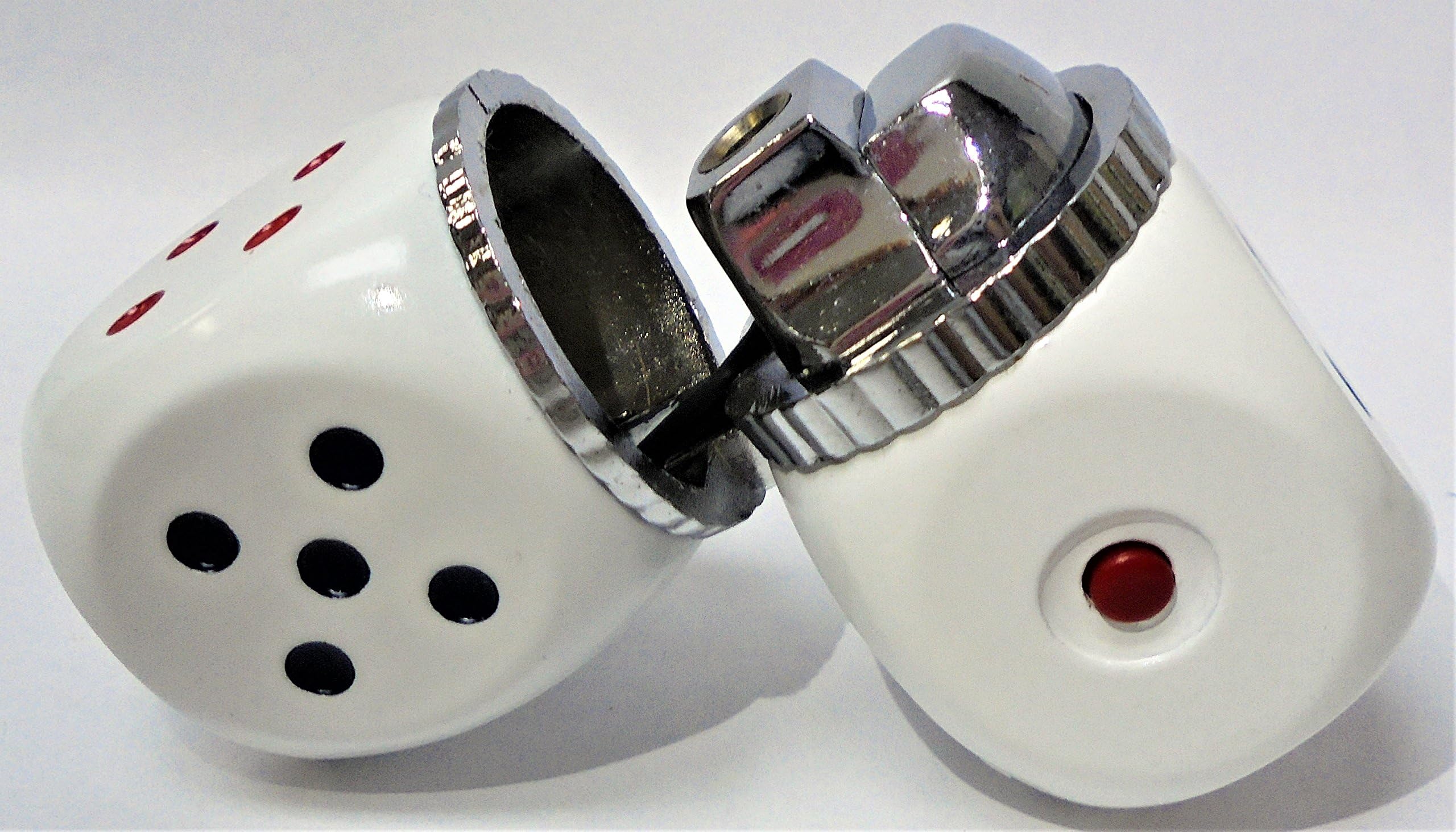 5 Eclipse One Way Mirror Magic Dice Novelty Lighters,Child Resistant, Refillable Butane Lighter 1654-5