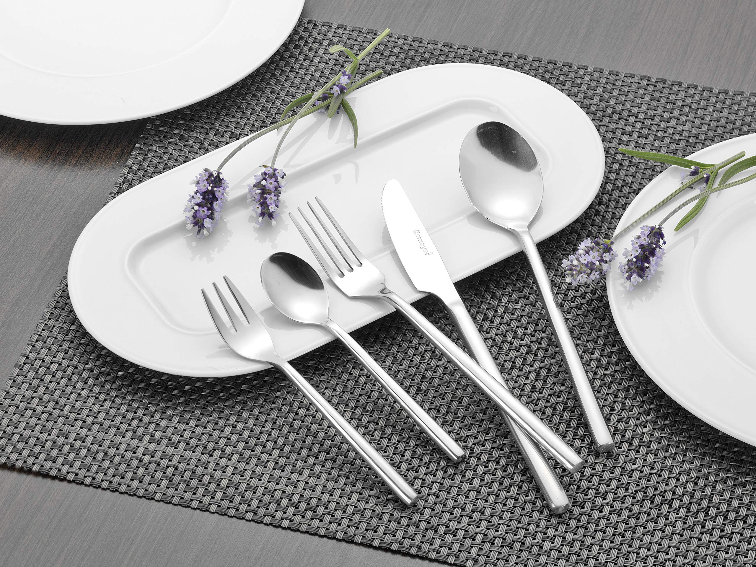 Esmeyer Silke - Set da 30 Posate Silke in Acciaio Inox 18/0 Lucido, forgiato