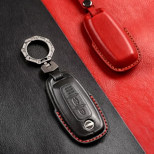 Miniatura 5 de ontto Funda para llavero de automóvil de 3 botones para Nissan 2022 2023, protector de llave inteligente antiarañazos para Ariya Pathfinder Kicks