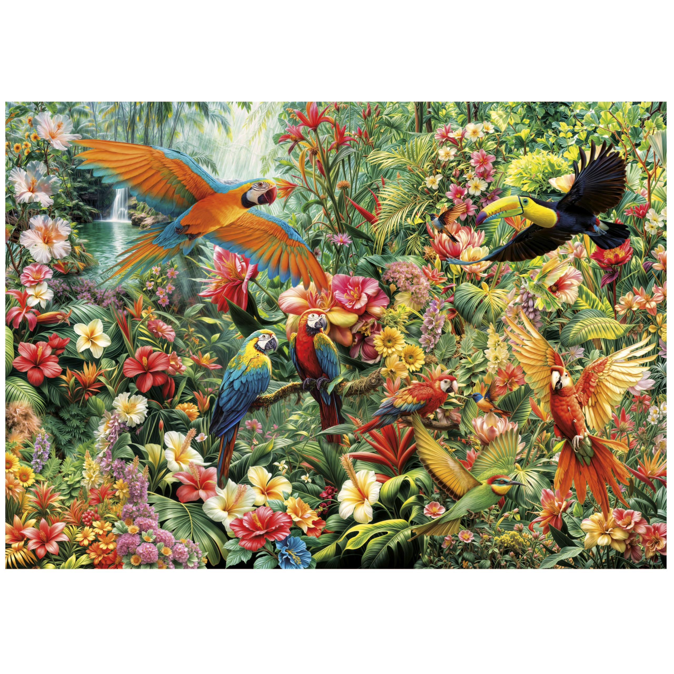 Educa - Puzzle de 2000 Piezas para Adultos | Aves del Amazonas | Medidas: 96 x 68 cm | A Partir de 14 años (20574) - 2