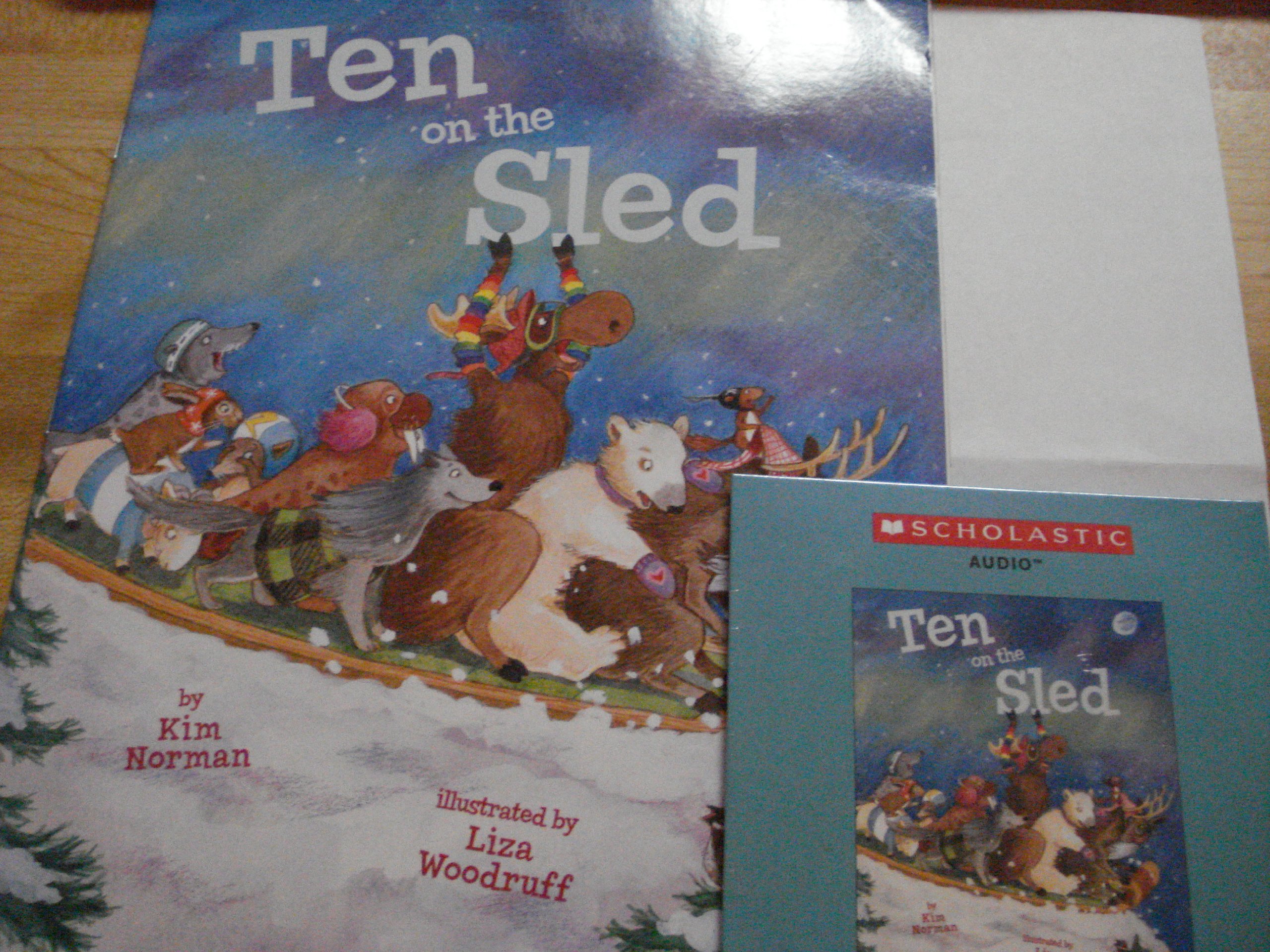 Cover of Ten on the Sled Book & Audio CD