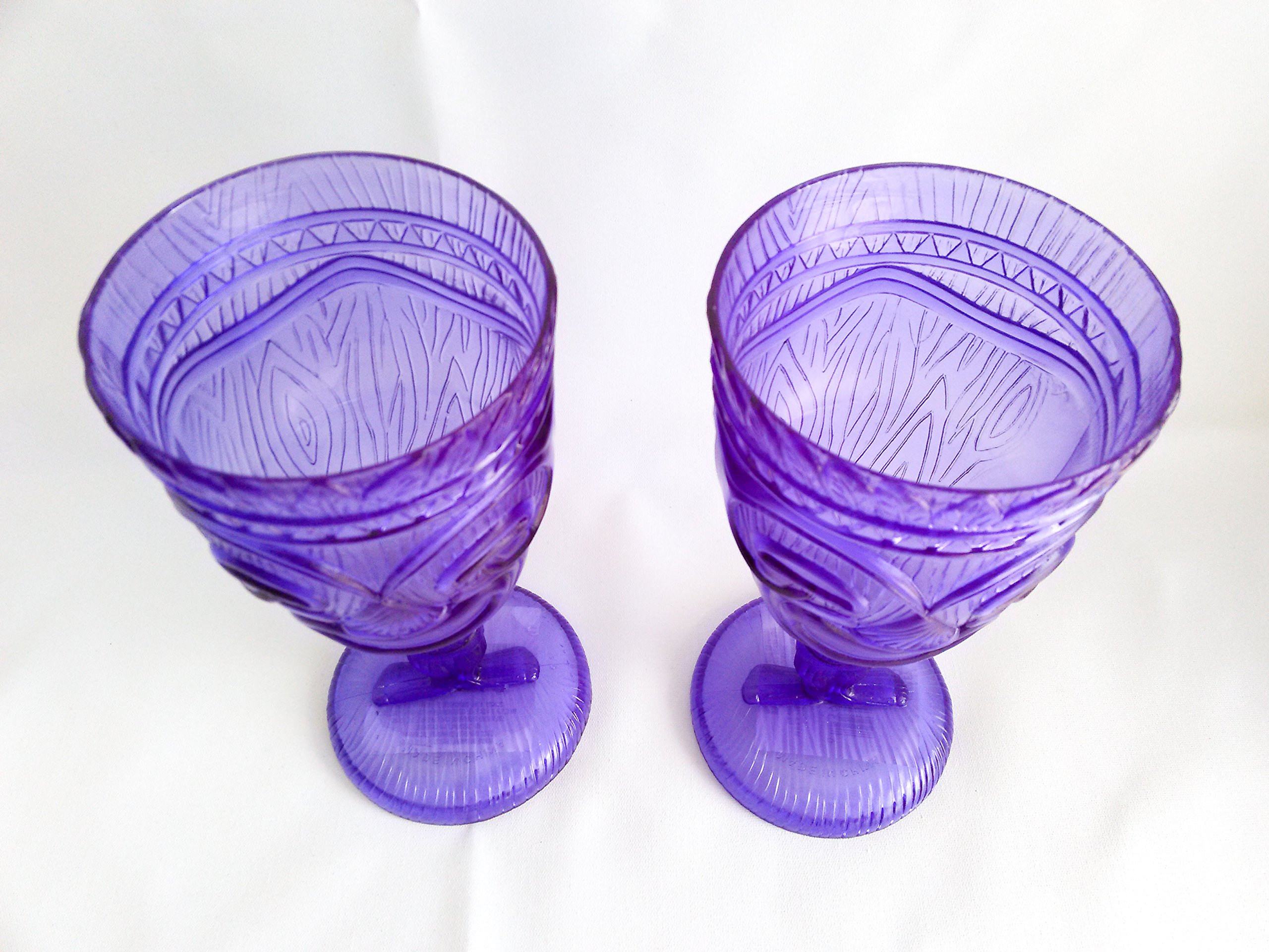 Tiki Cups Wine Glasses Tiki Drinking Glass Tumblers Tiki Bar Luau Party Decorations Set of 2