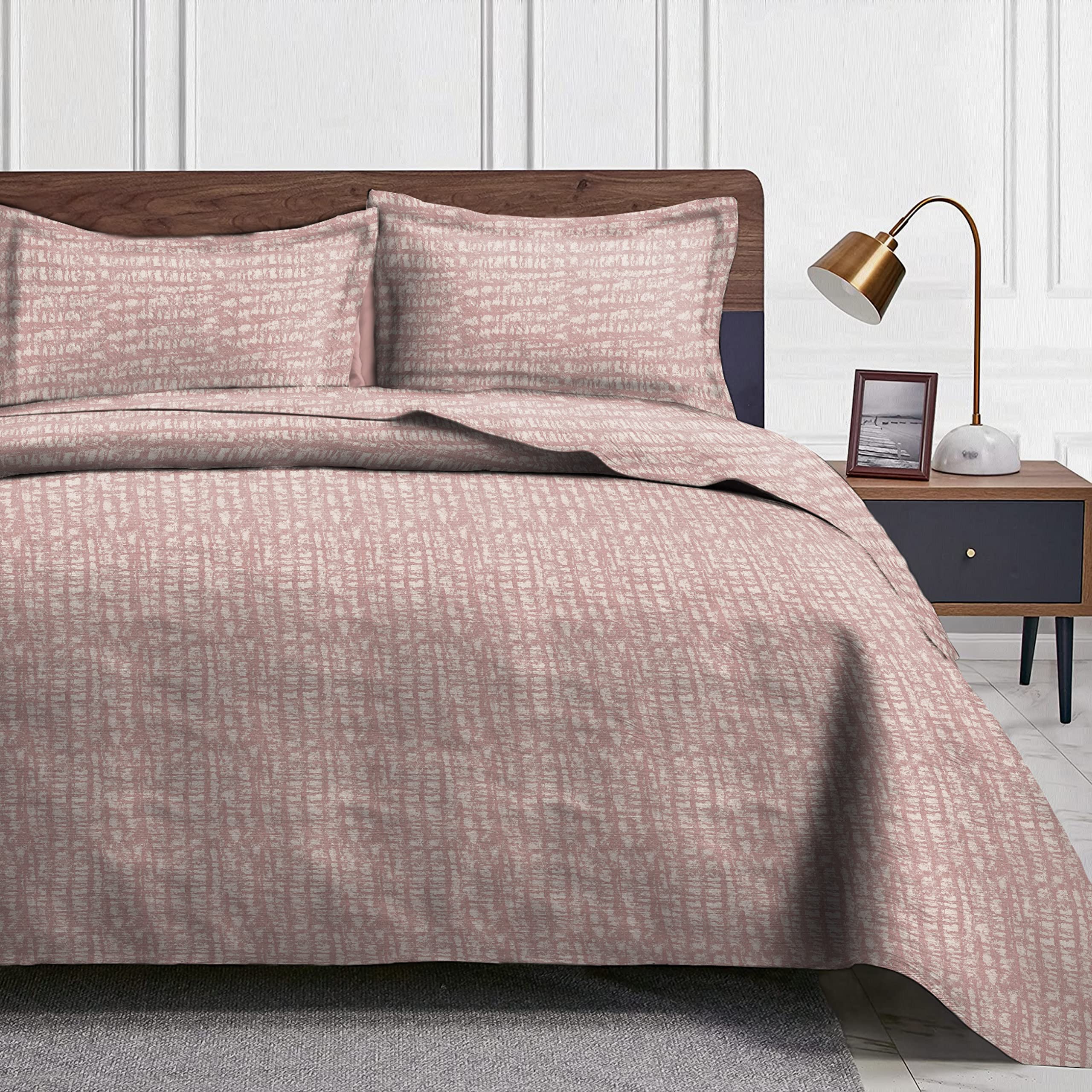 Casableu Microfiber Valencia Premium Bedcover for Double Bed with 2 Pillow Covers King Size (104" X 90") Bedspread Premium Sheeting for Bed | Baby Pink (B0C5TFKZNR) Amazon Price History, Amazon Price Tracker