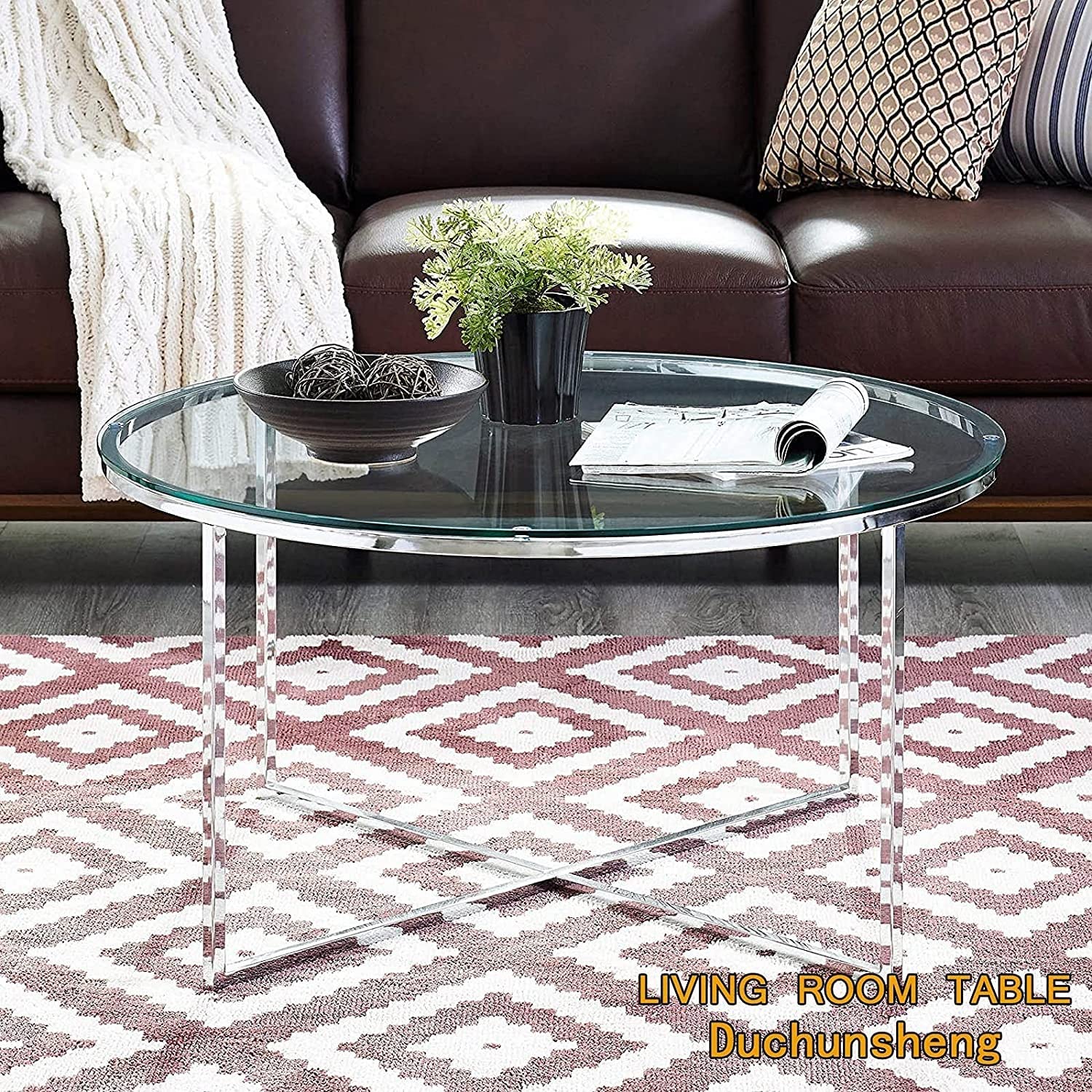 Round Table Protector 72 Inch Round Glass Table Top 1/2 Inch Thick