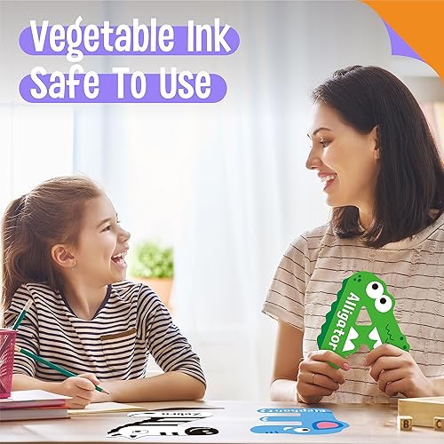 Miniatura 5 de Pósteres del alfabeto, 26 letras del alfabeto, decoración de tablón de anuncios con película de PET, herramienta de aprendizaje de jardín de