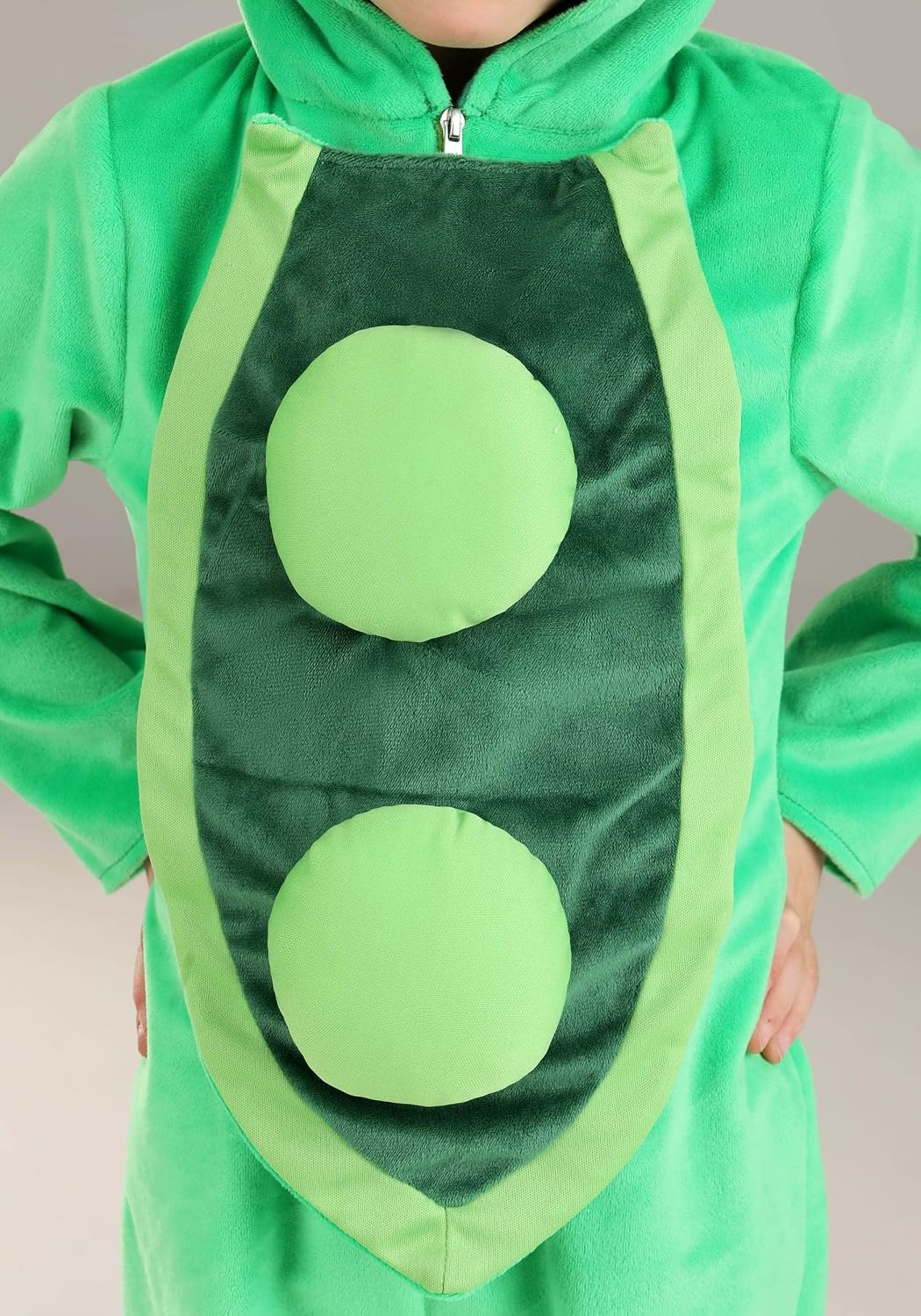 Pea Pod Toddler Costume - Jumpsuit with Fiberfill Stuffing & Foam-Backed Hood