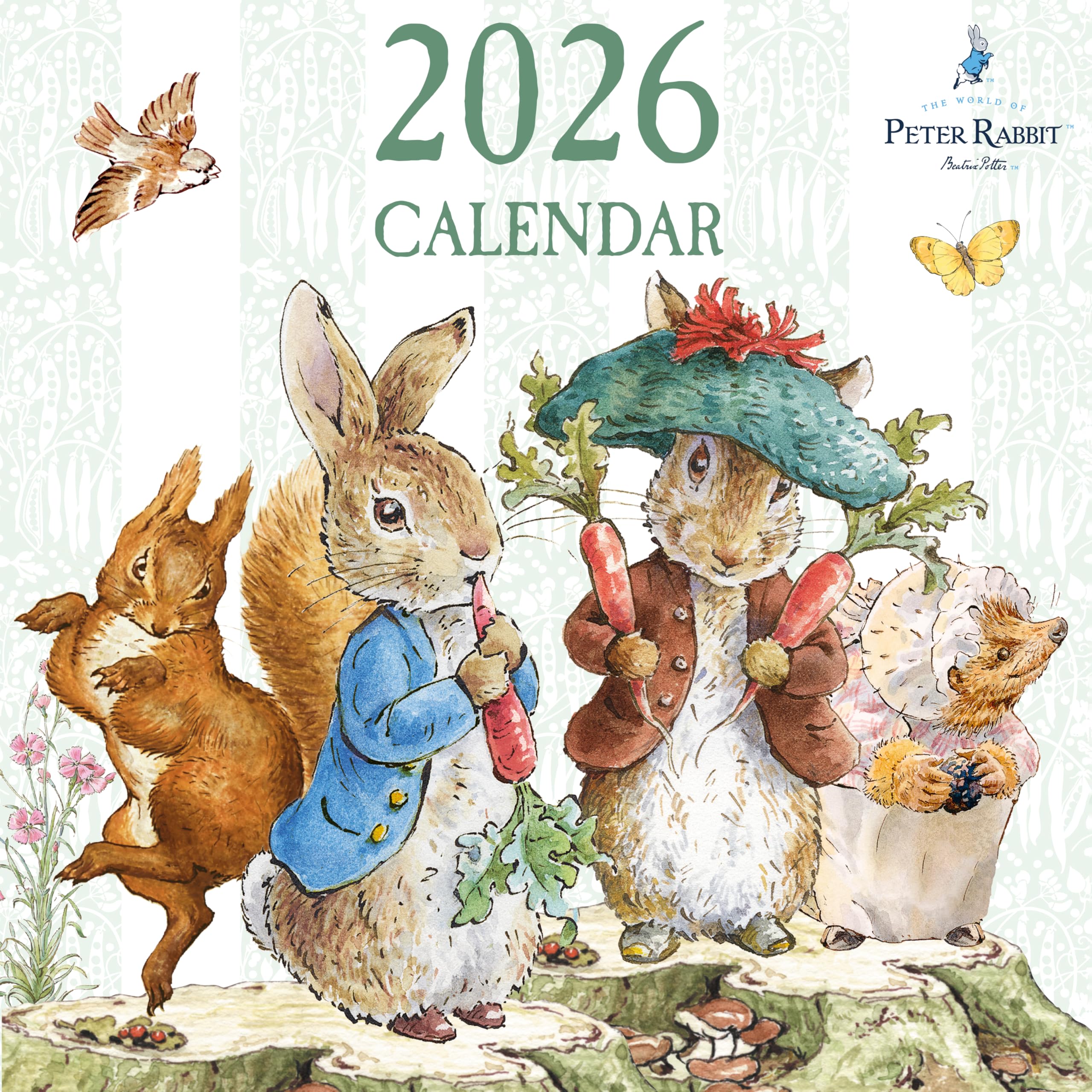 Amazon | Peter Rabbit(ピーターラビット) 2026年 正方形 壁掛け
