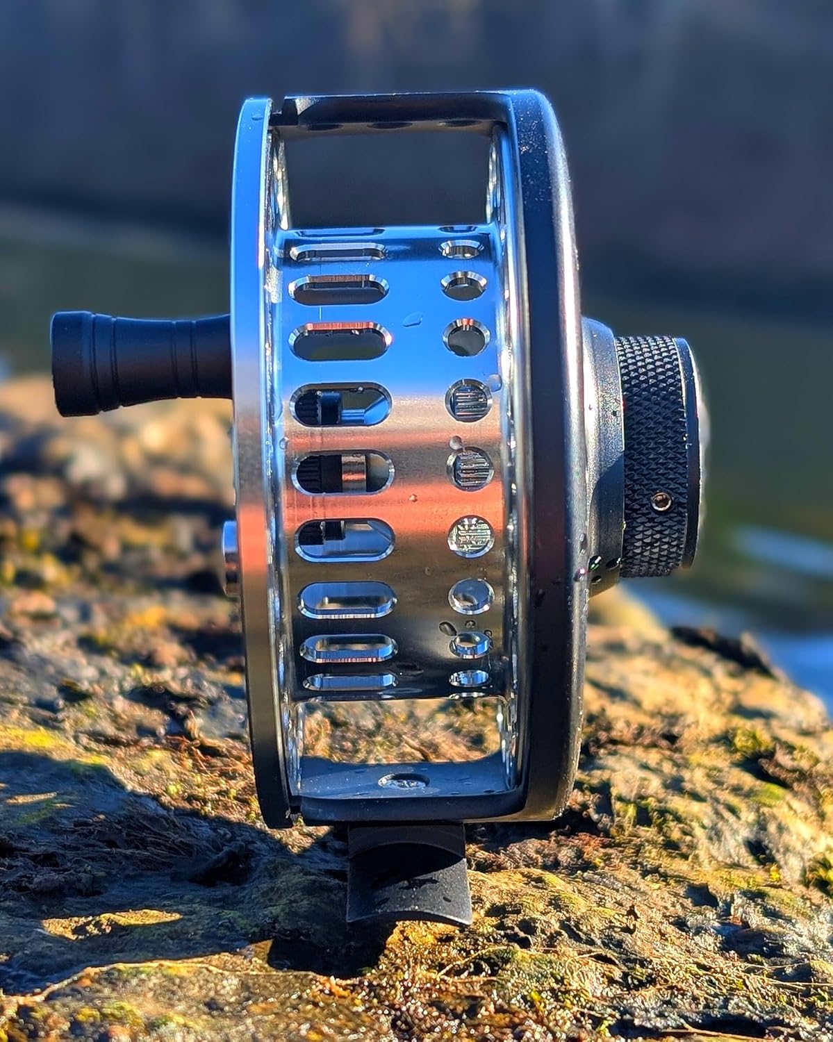 RIFT Breach Fly Fishing Reel, Carbon Disc Drag, Full CNC-Machined Anodized Aluminum Fly Reel, 3/4, 5/6 Weight