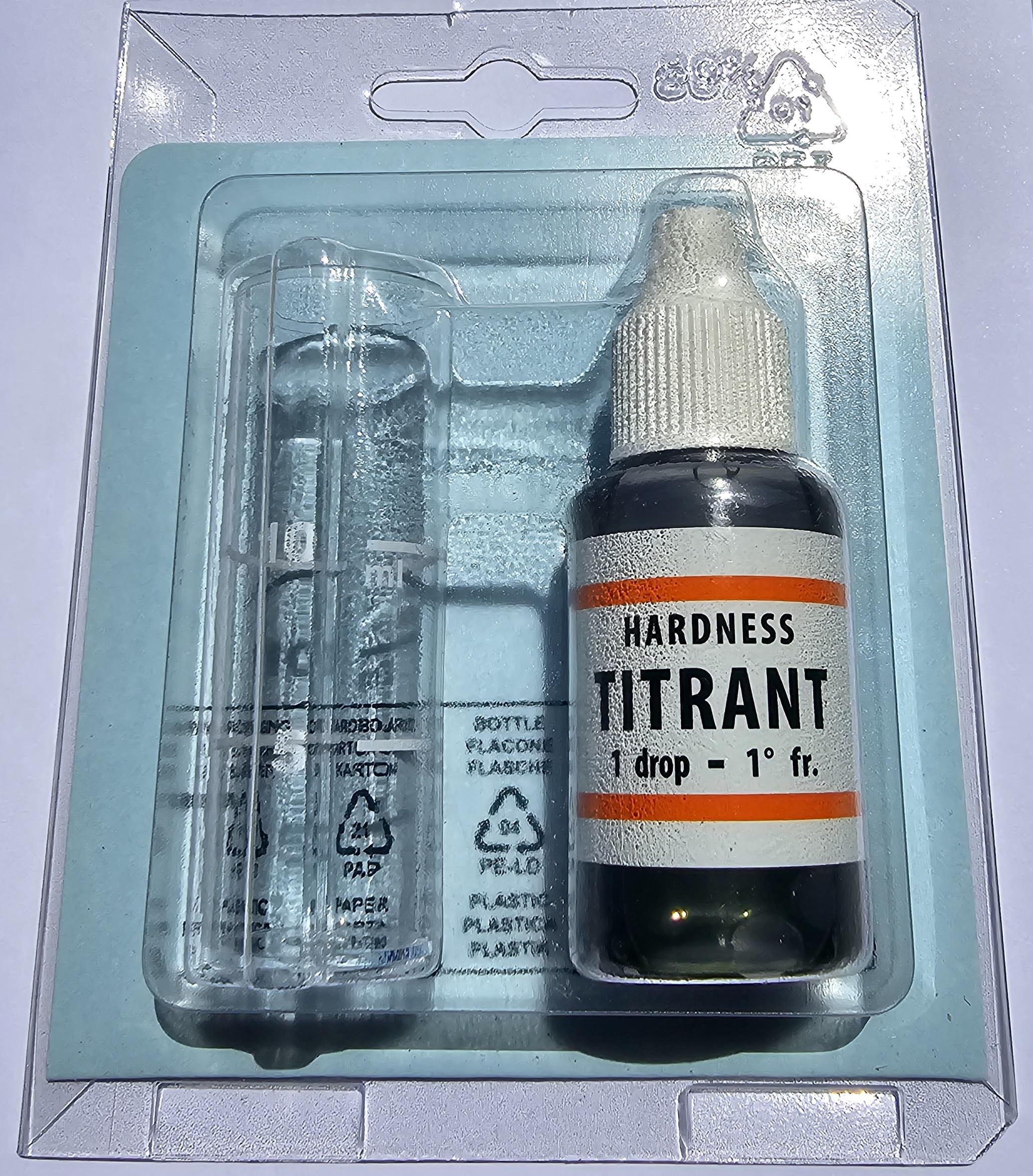 Générique Titrant Test analyse dureté totale eau, réactif unique (TH en dégré français)