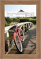 Vista 18 de MCS - Marco para póster con estilo de museo, veta de madera blanca, para colgar vertical y horizontal en la pared, marco grande para fotos, pósters