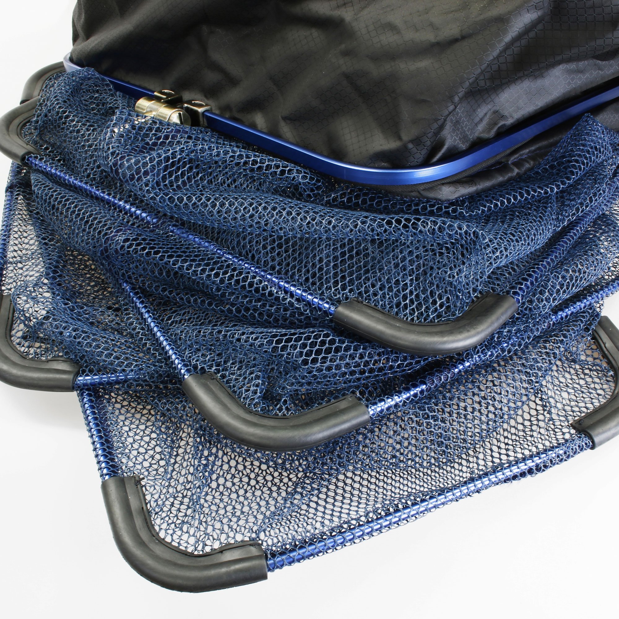 JVS Pro-Zone Gummi Keepnet Square - Rejilla de Goma de 3m para Pesca - Fuerte, Apta para Peces y Viene con una Bolsa de Red Pescadores