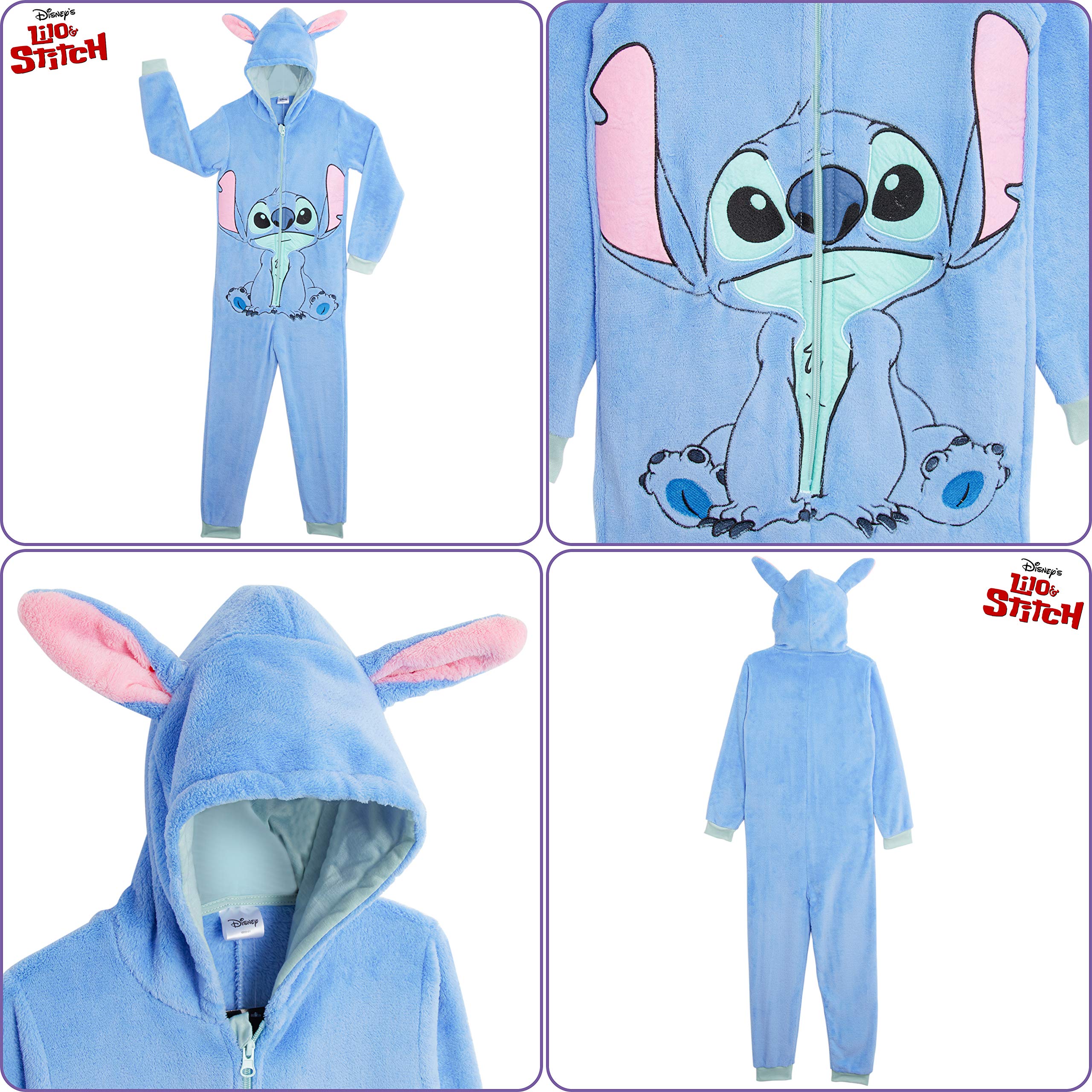 Disney Stitch Onesie for Kids Super Soft Fleece Sleepsuit for Girls Disney Stitch Gifts Buy