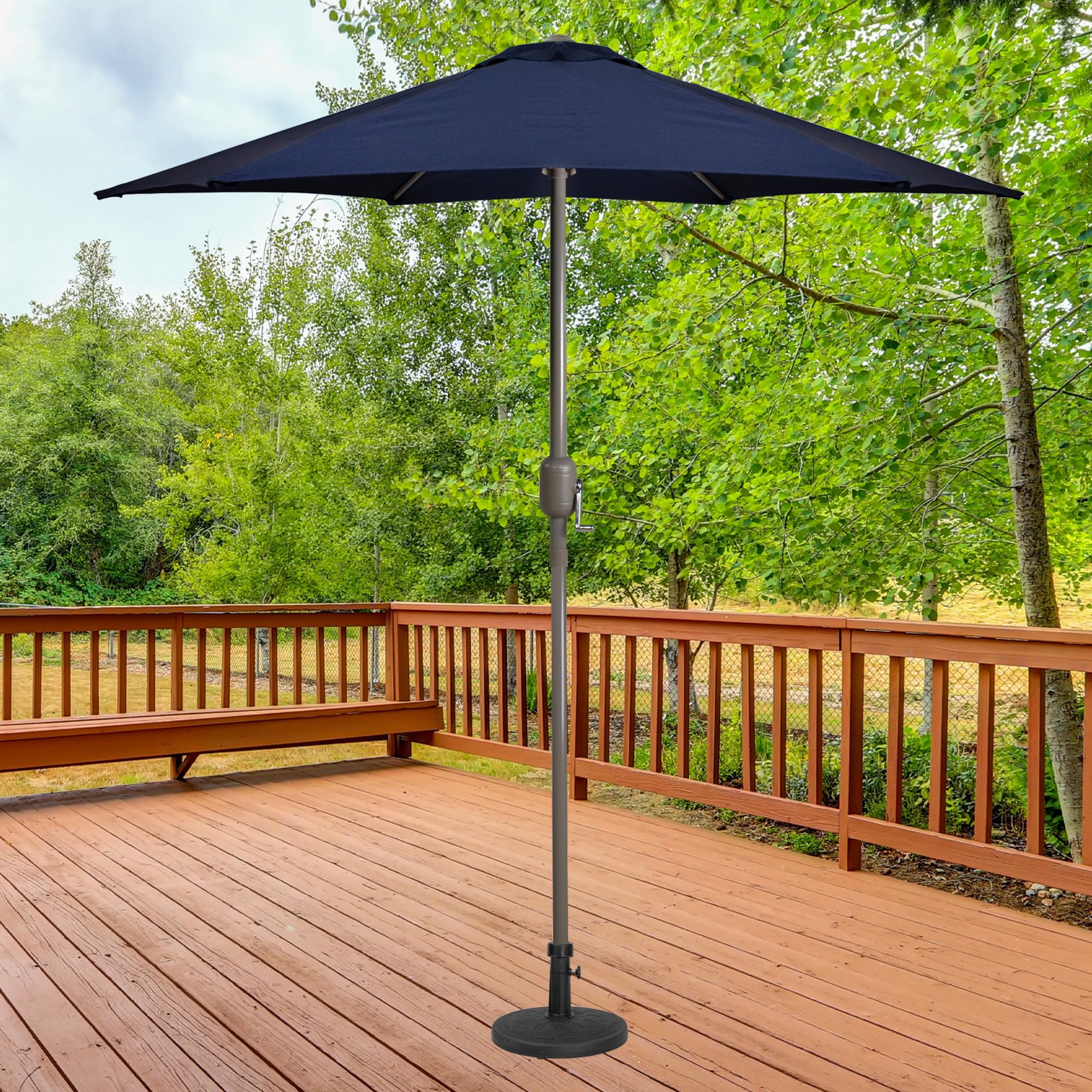 Northlight Geometric Pattern Round Base Stand for Patio Umbrellas - 18