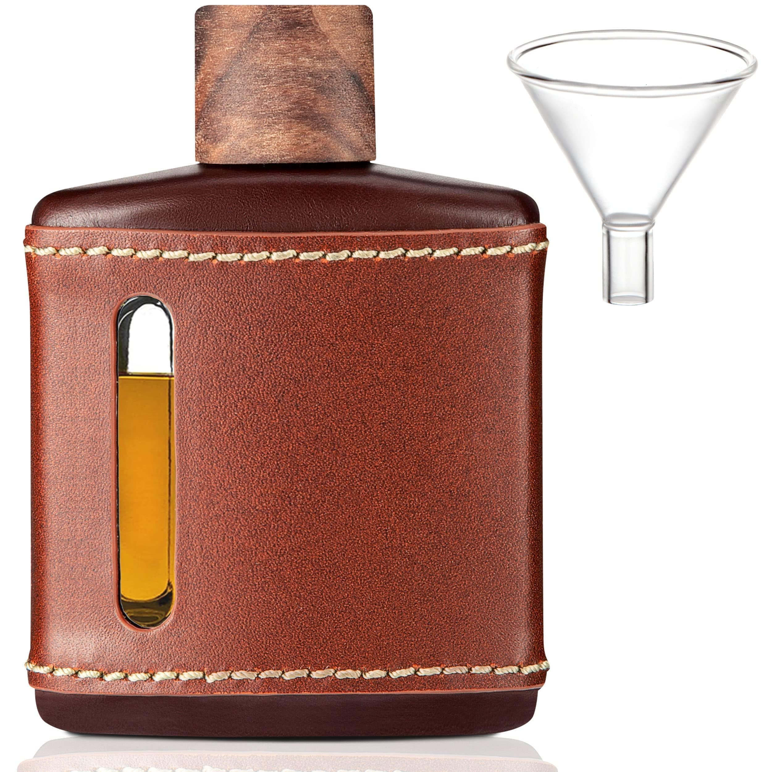Garybank Handmade Genuine Leather Hip Flasks