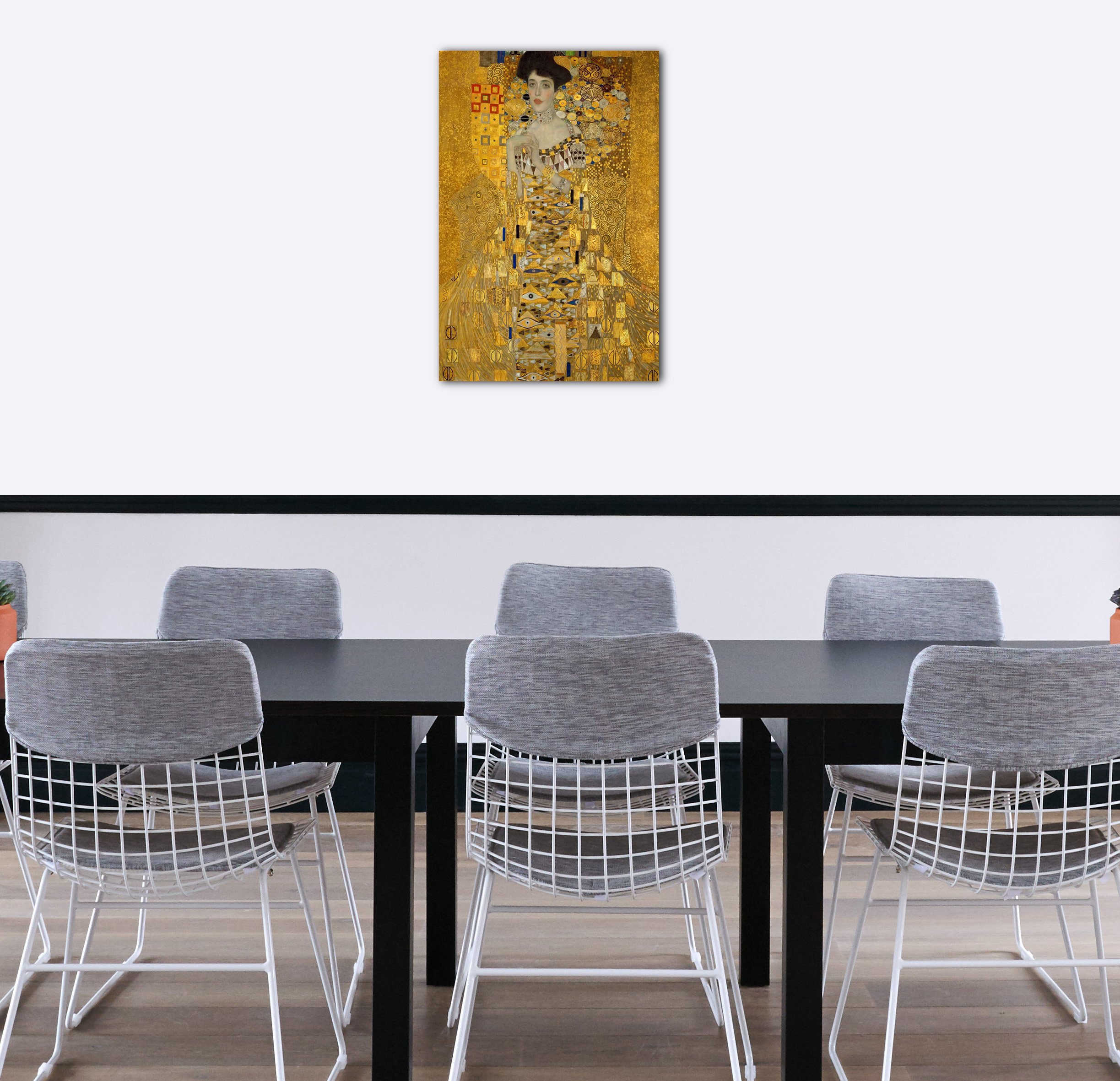 Printed Paintings Impression sur Toile (70x100cm): Gustav Klimt - Adele Bloch-Bauer I (1907)