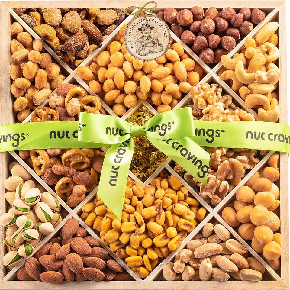 Mixed Nuts Gift Basket for Mothers Day
