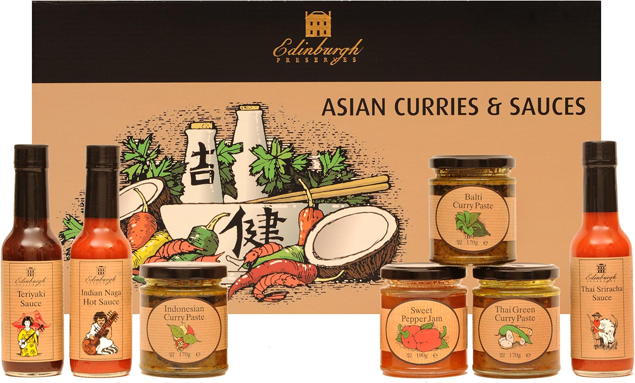 Edinburgh Preserves Asian Curries and Sauces Hamper