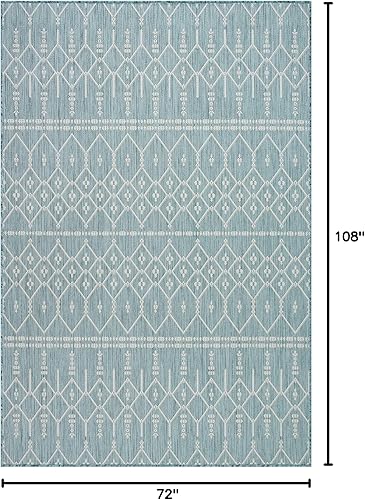 Miniatura 2 de Adiva Rugs - Alfombra para interior y exterior, tapete fácil de limpiar, resistente a la intemperie y las manchas, para comedor, patio, terraza,