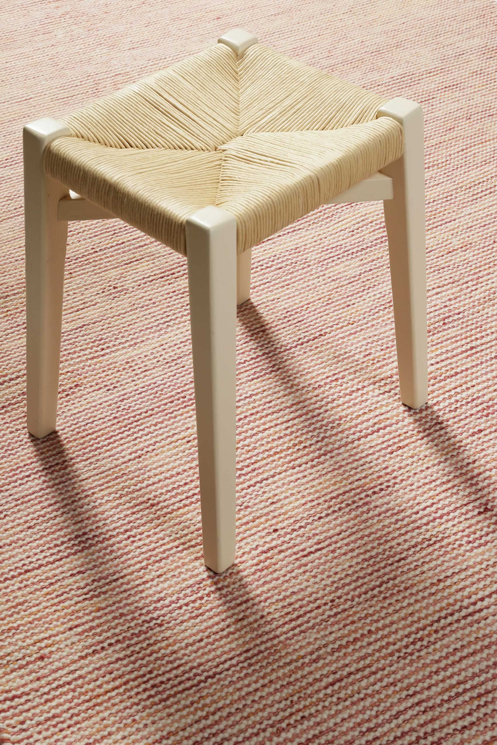 Kelim Tapis tissé à la main, en fibres naturelles, idéal pour le salon et la chambre à coucher, tapis tissé à la main et en laine, durable et de qualité supérieure, 80 x 300 cm, rouge beige - Amélie