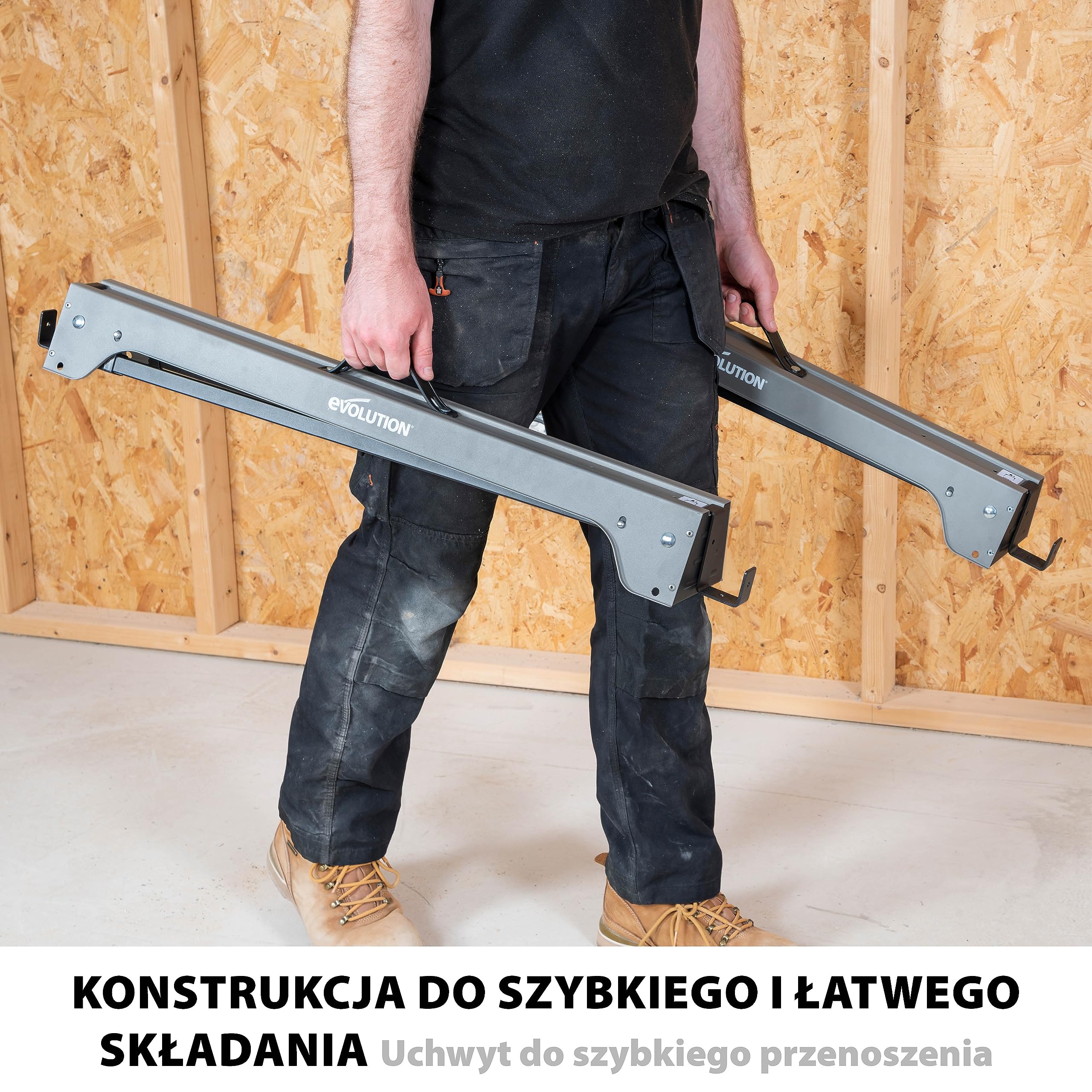 Evolution Power Tools 005-0003 Kozły Warsztatowe, Szary, 82,5 x 13,1 x 74,2 cm; 3,6 kg, 2 Sztuki
