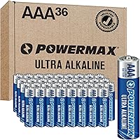 Vista 1 de Powermax 36 pilas AAA triples, batería alcalina de larga duración para el hogar y la oficina, vida útil de 10 años, embalaje resellable