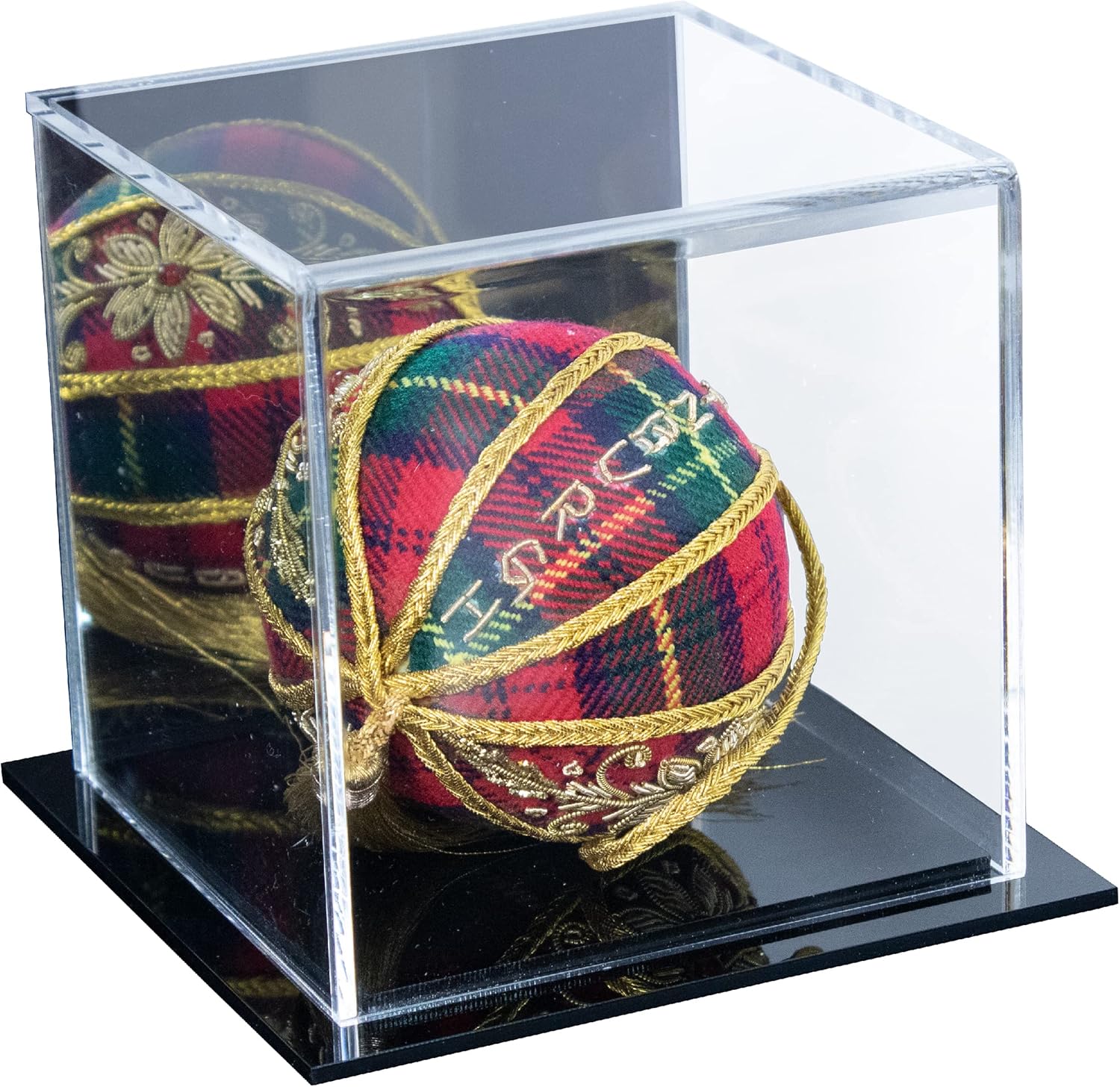 Better Display Cases Acrylic Christmas or Holiday Ornament Display Case with Mirror