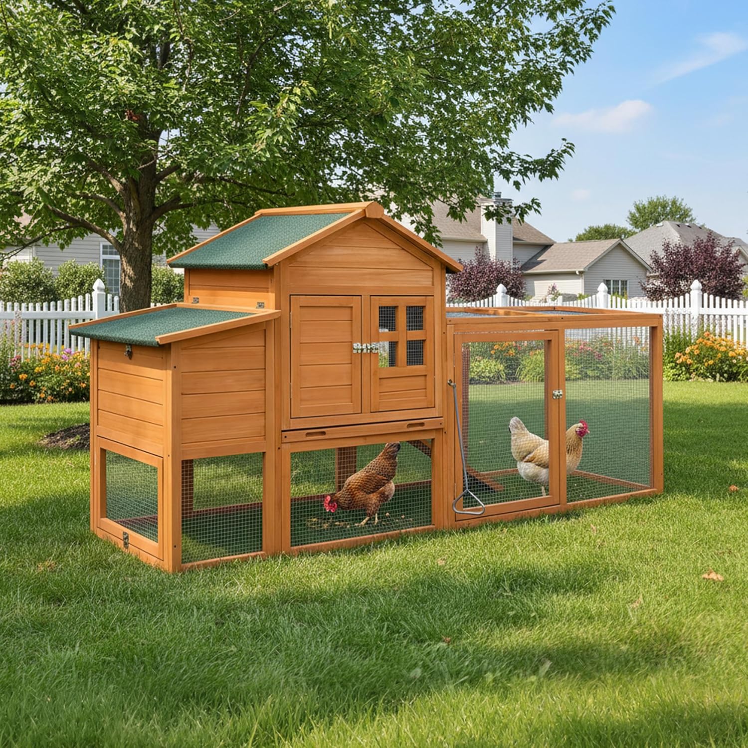 Chicken Coop for 2-4 Chickens Wooden Hen House Poultry Pet Hutch